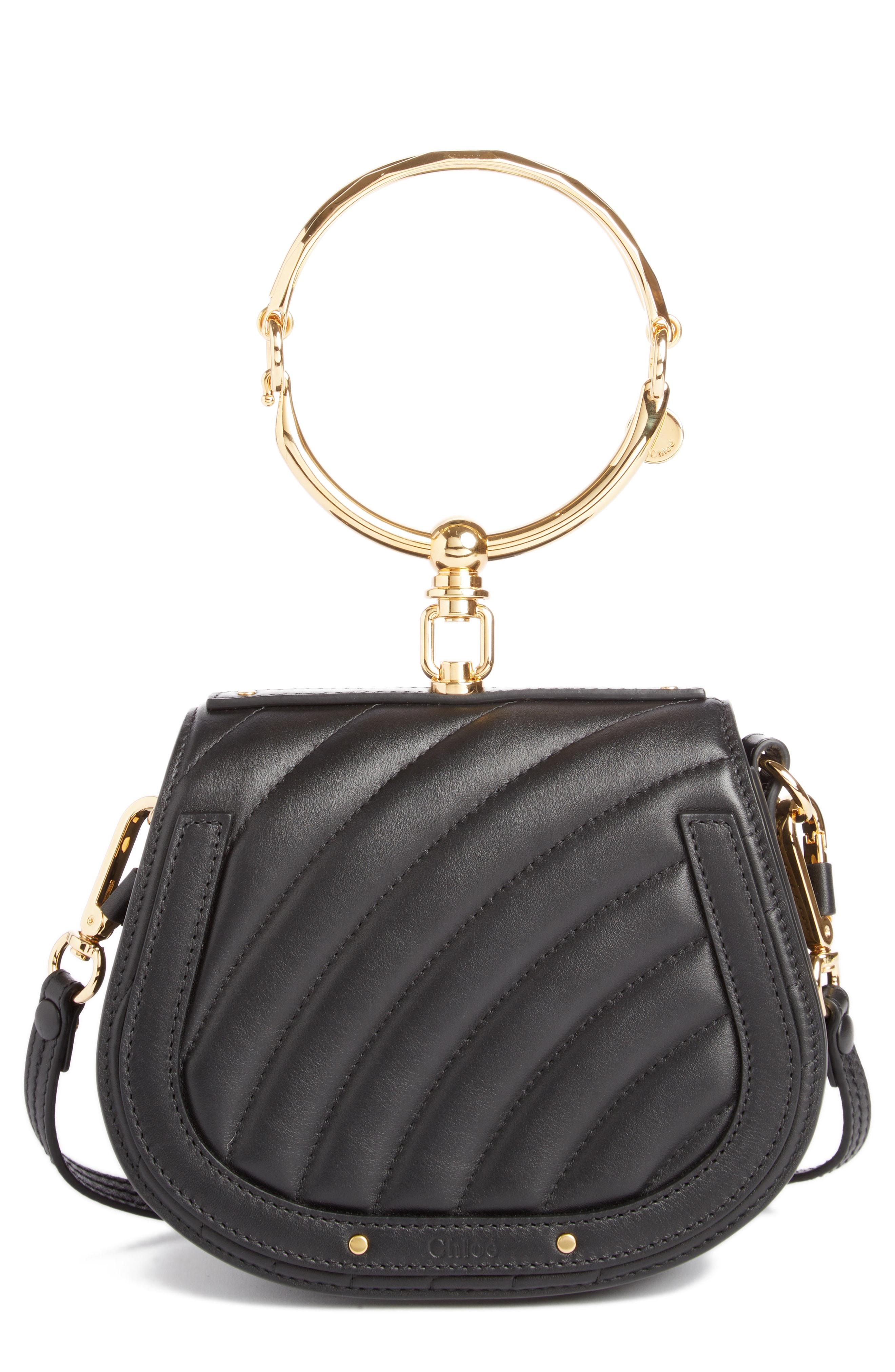 Chloé Small Nile Quilted Leather Crossbody Bag - in Black - Lyst