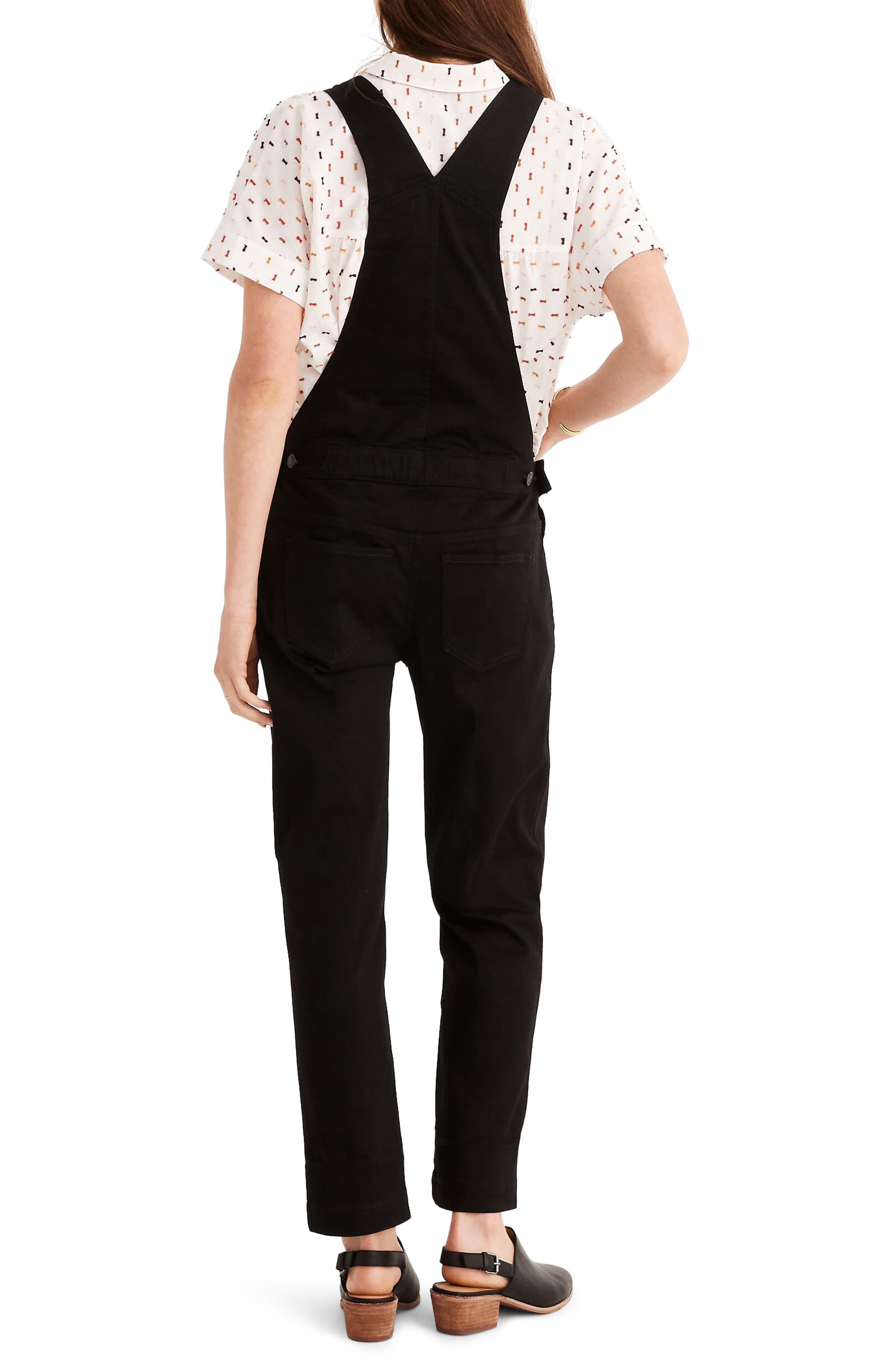 Madewell Corduroy Straight Leg Overalls in Black Lyst