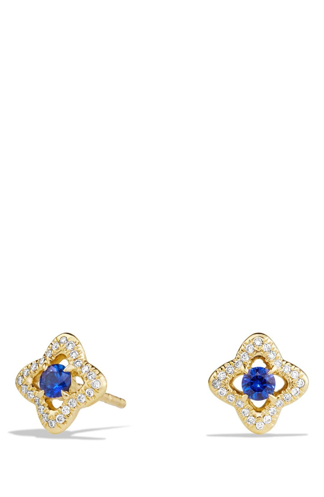 Lyst David Yurman Venetian Quatrefoil Earrings With Precious David Yurman Women S Metallic Venetian Quatrefoil Earrings
