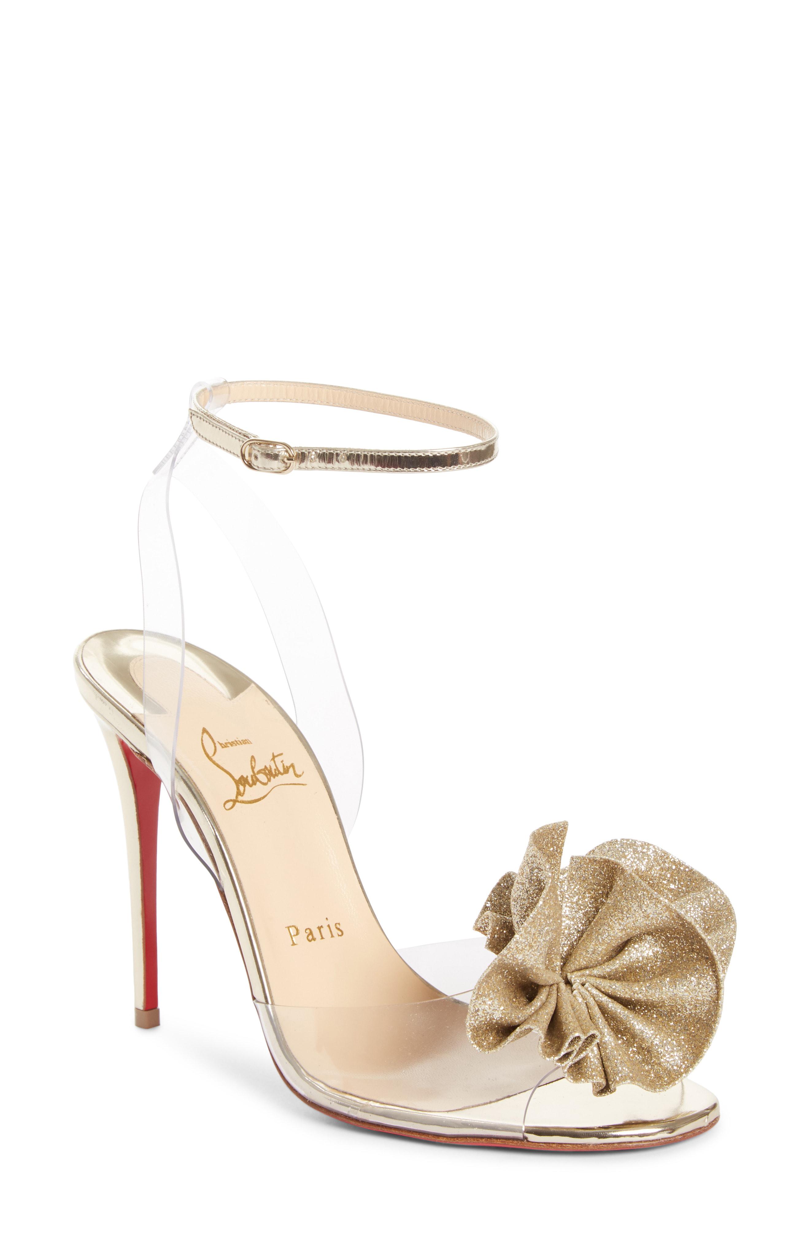 louboutin clear sandals