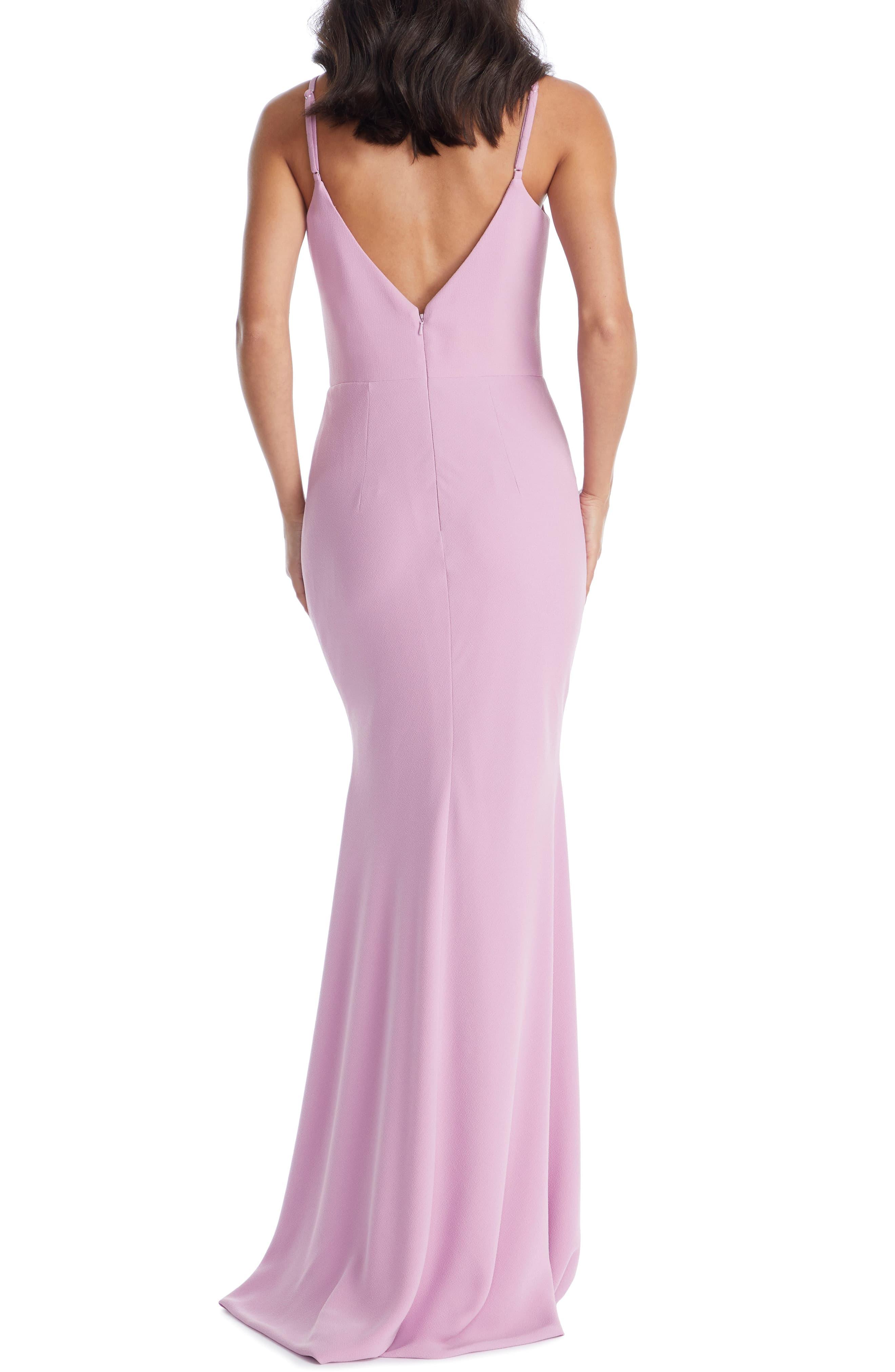 dress the population jodi crepe evening dress
