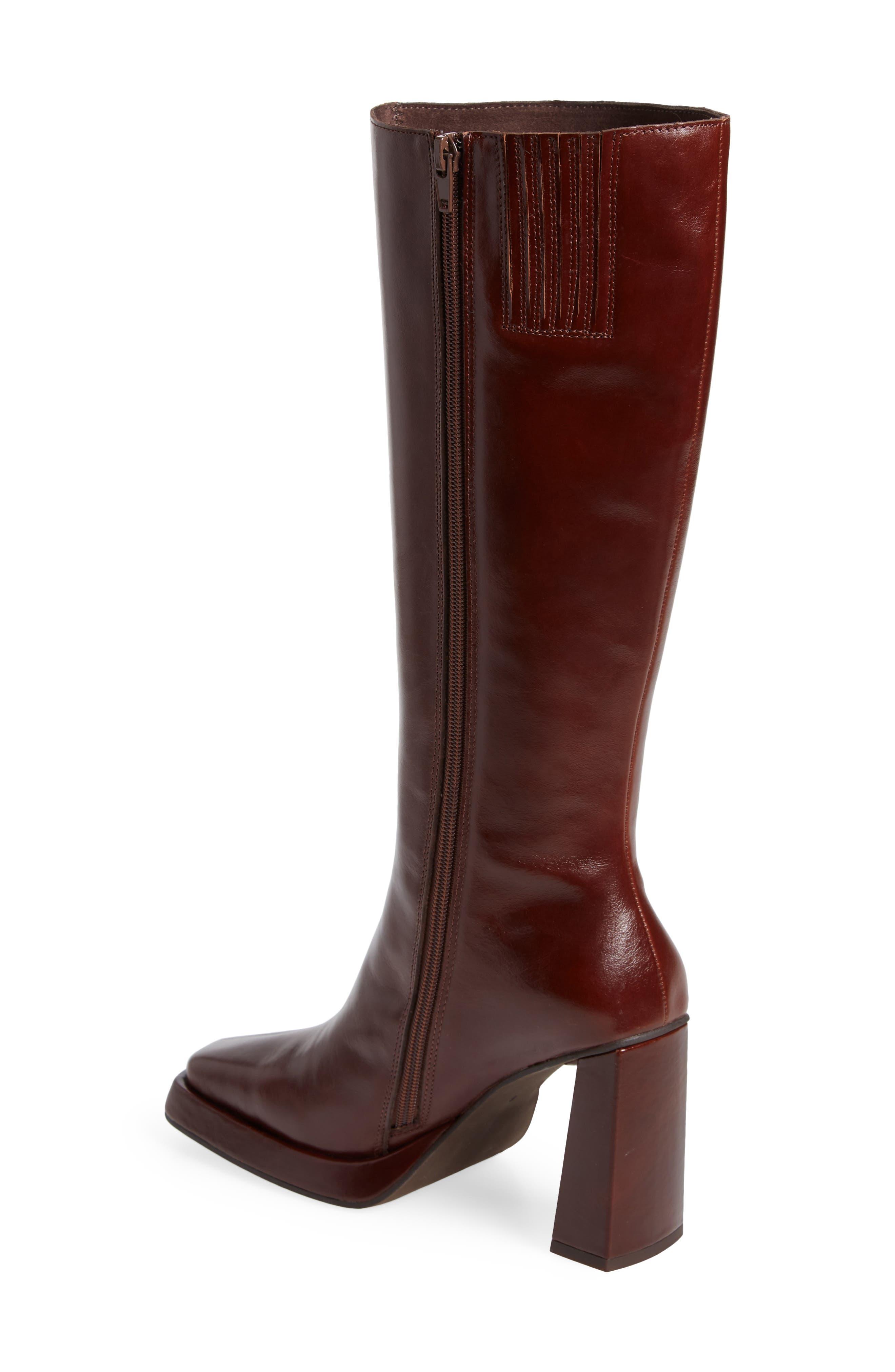 Jeffrey Campbell Maximal Knee High Boot in Brown | Lyst
