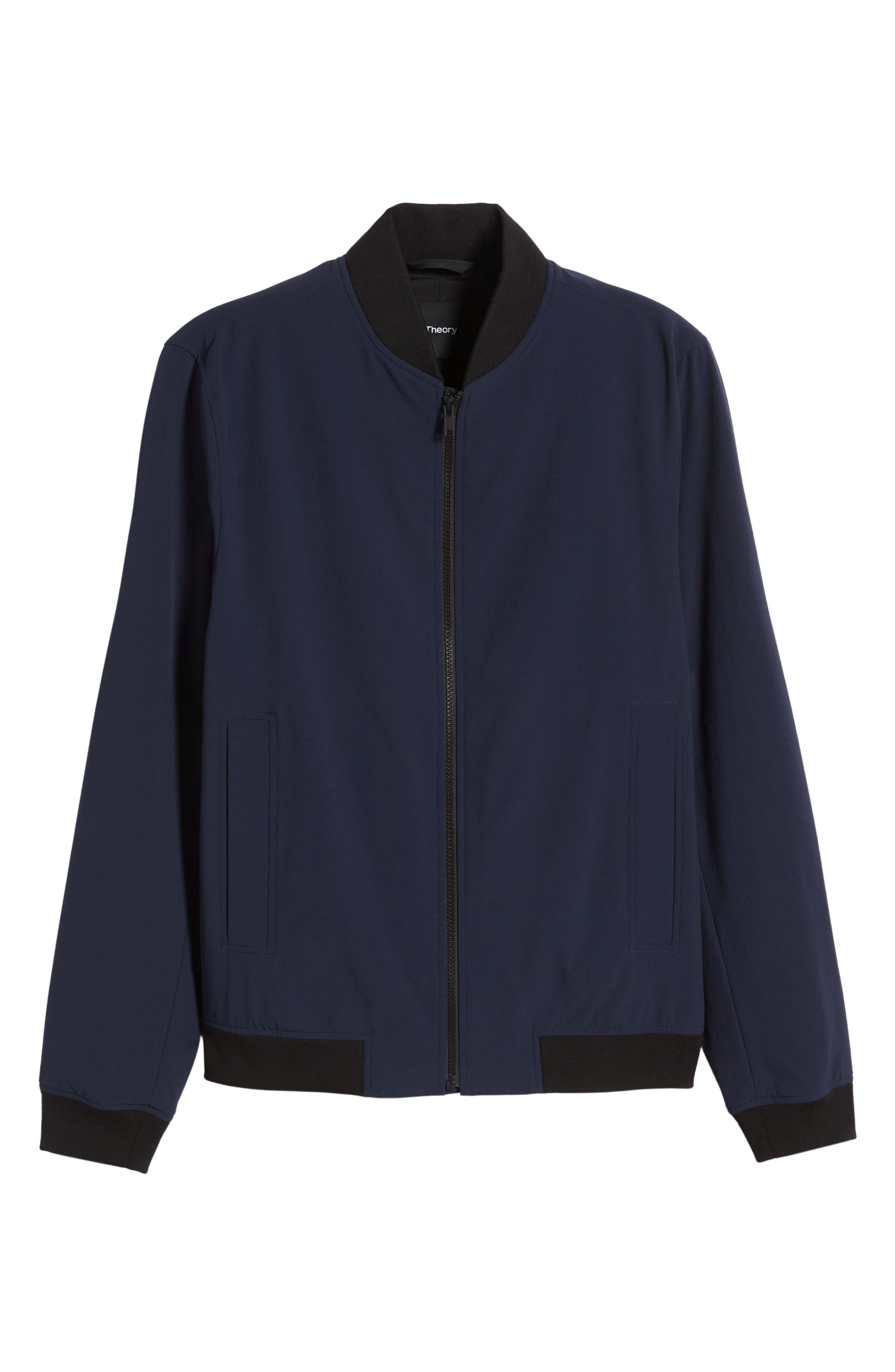 Theory buttoned bomber jacket - Blue