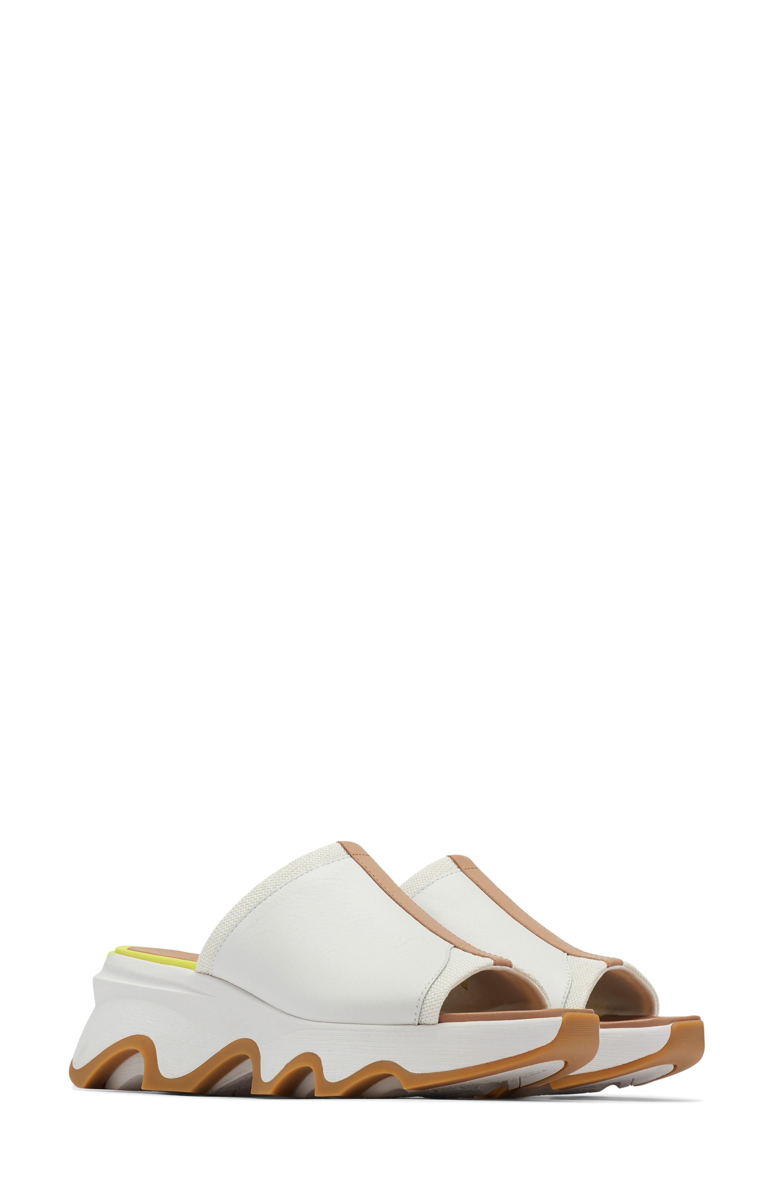 Sorel Impact Slide Sandal in White Lyst