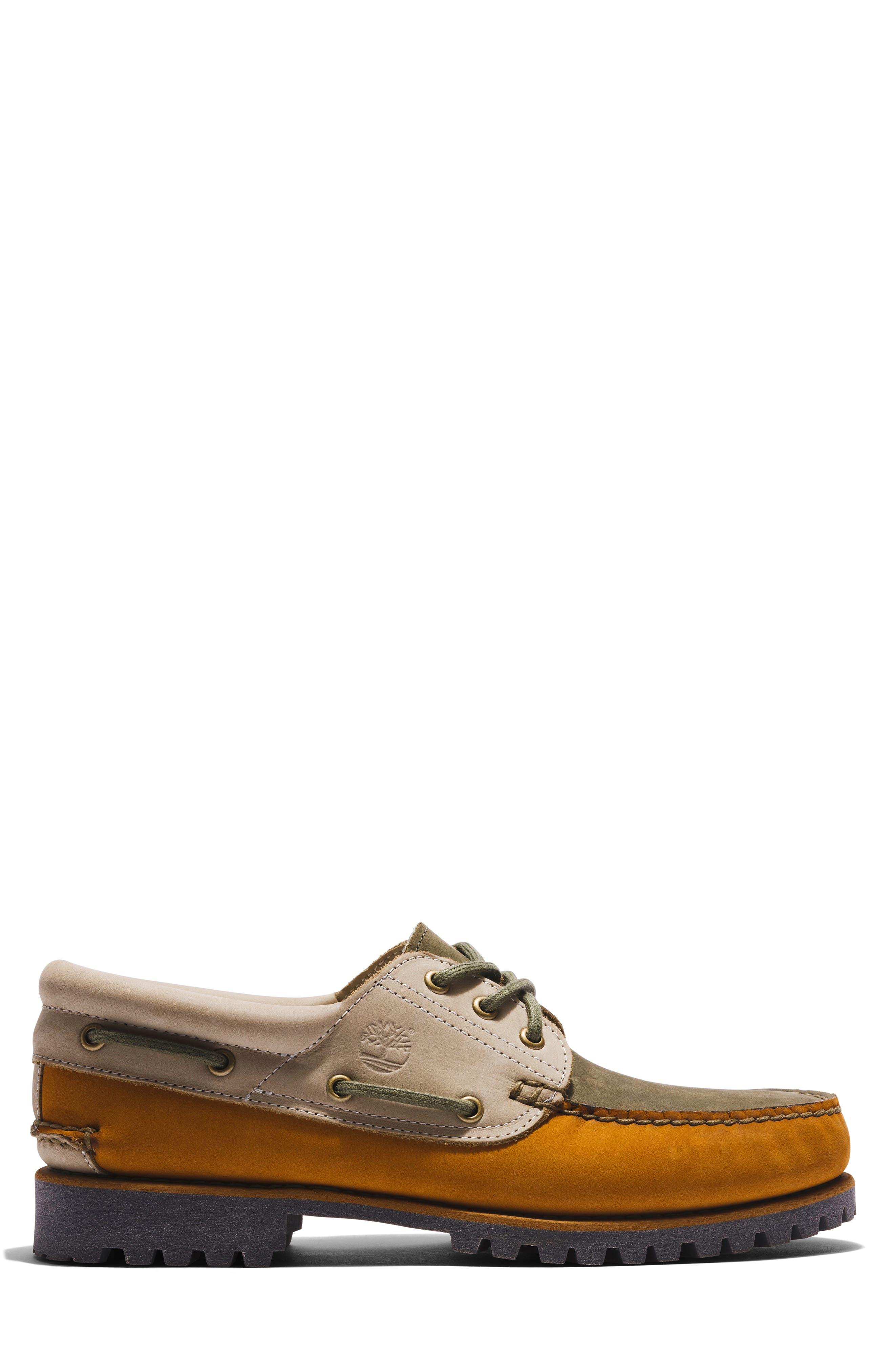 Timberland 3-eye Handsewn Lug Boat Shoe in Brown for Men | Lyst