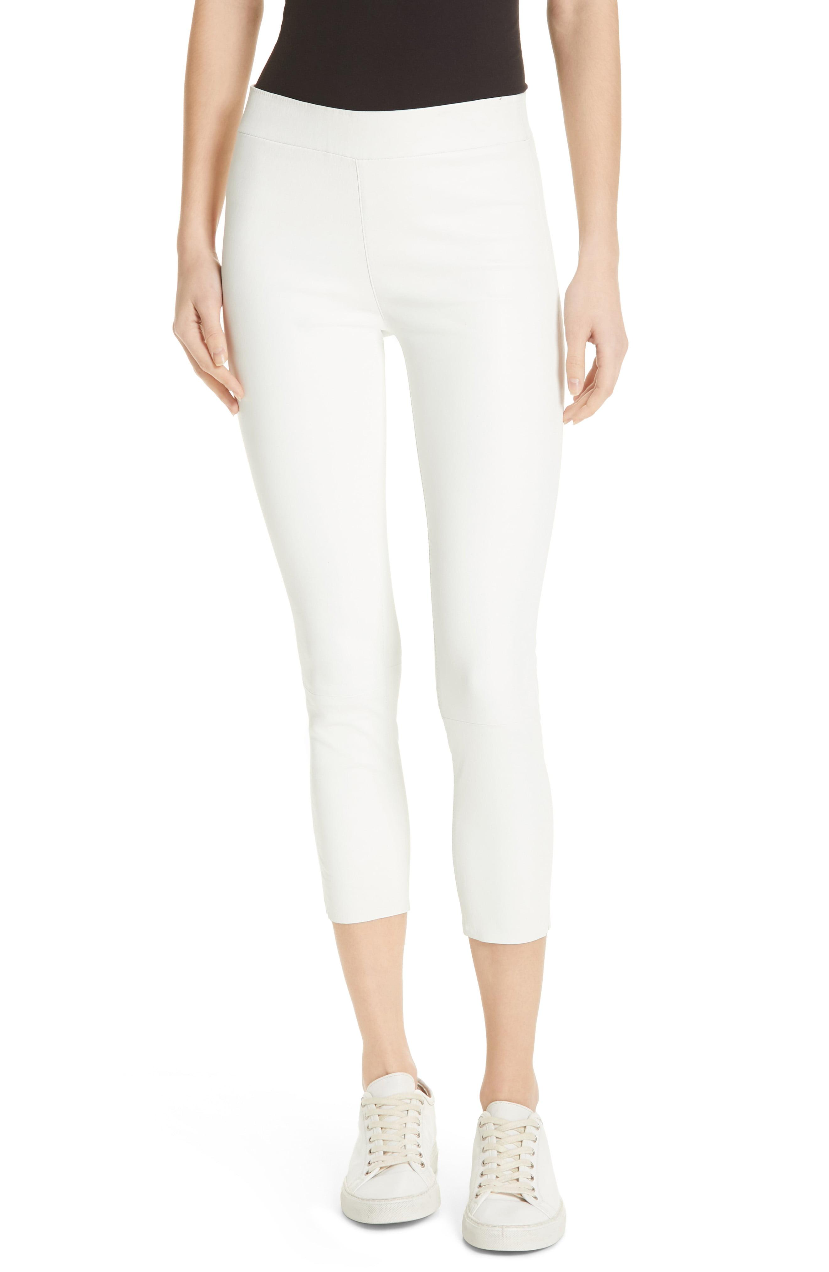 Lyst SPRWMN Leather Capri Leggings in White