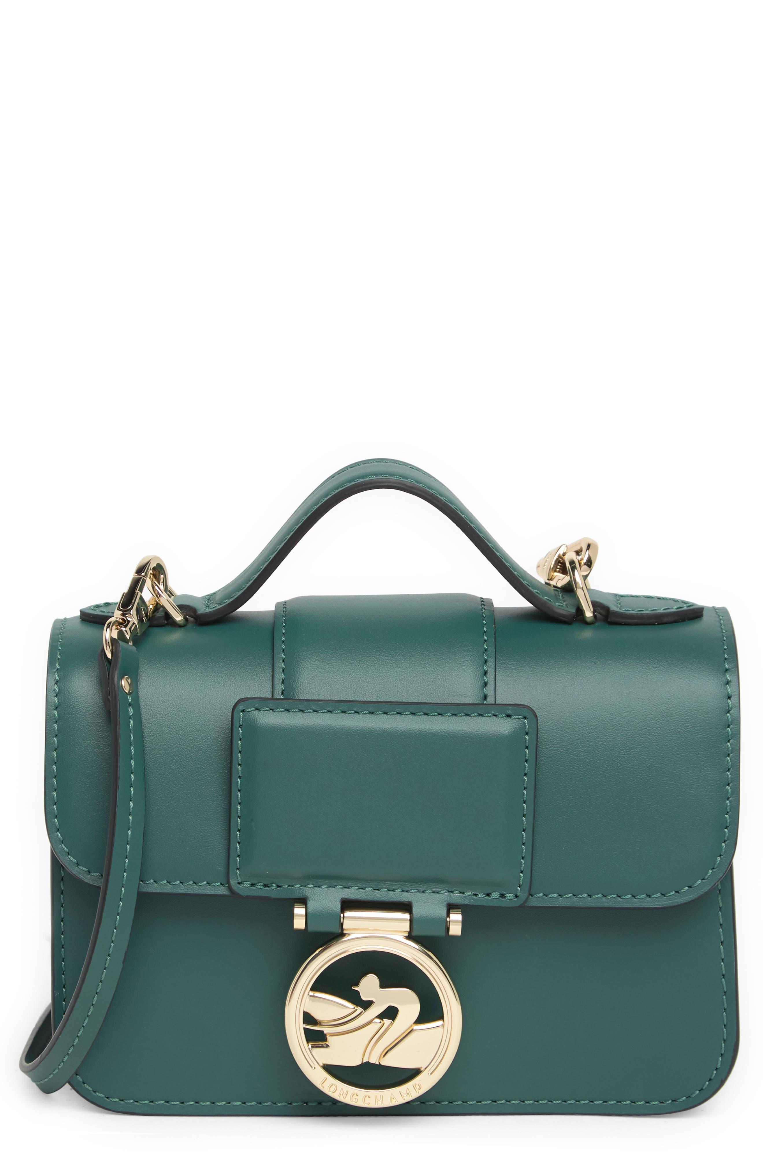 Longchamp Boxtrot Extra Small Leather Crossbody Bag in Green Lyst