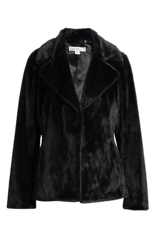 Via Spiga Faux Fur Blouse Via Spiga Notch Collar Faux Fur Shirt