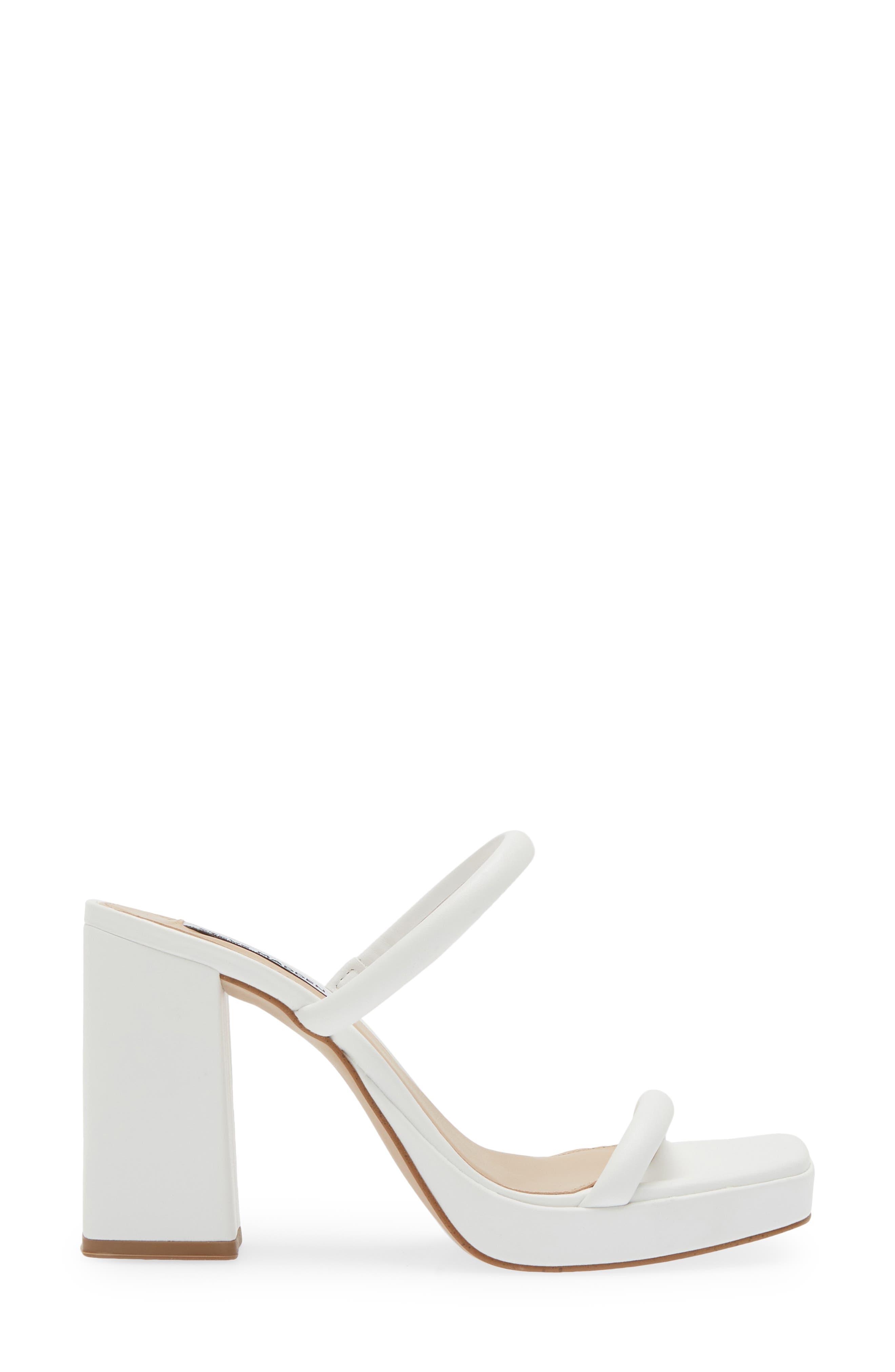 Steve Madden Polly Slide Sandal in White | Lyst