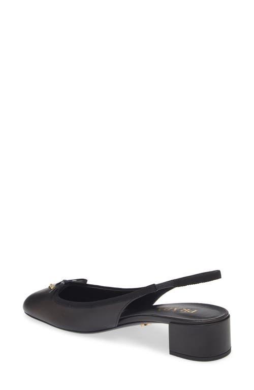 Slingback Pumps Prada Round Toe Pump Prada Black Round Pumps Prada
