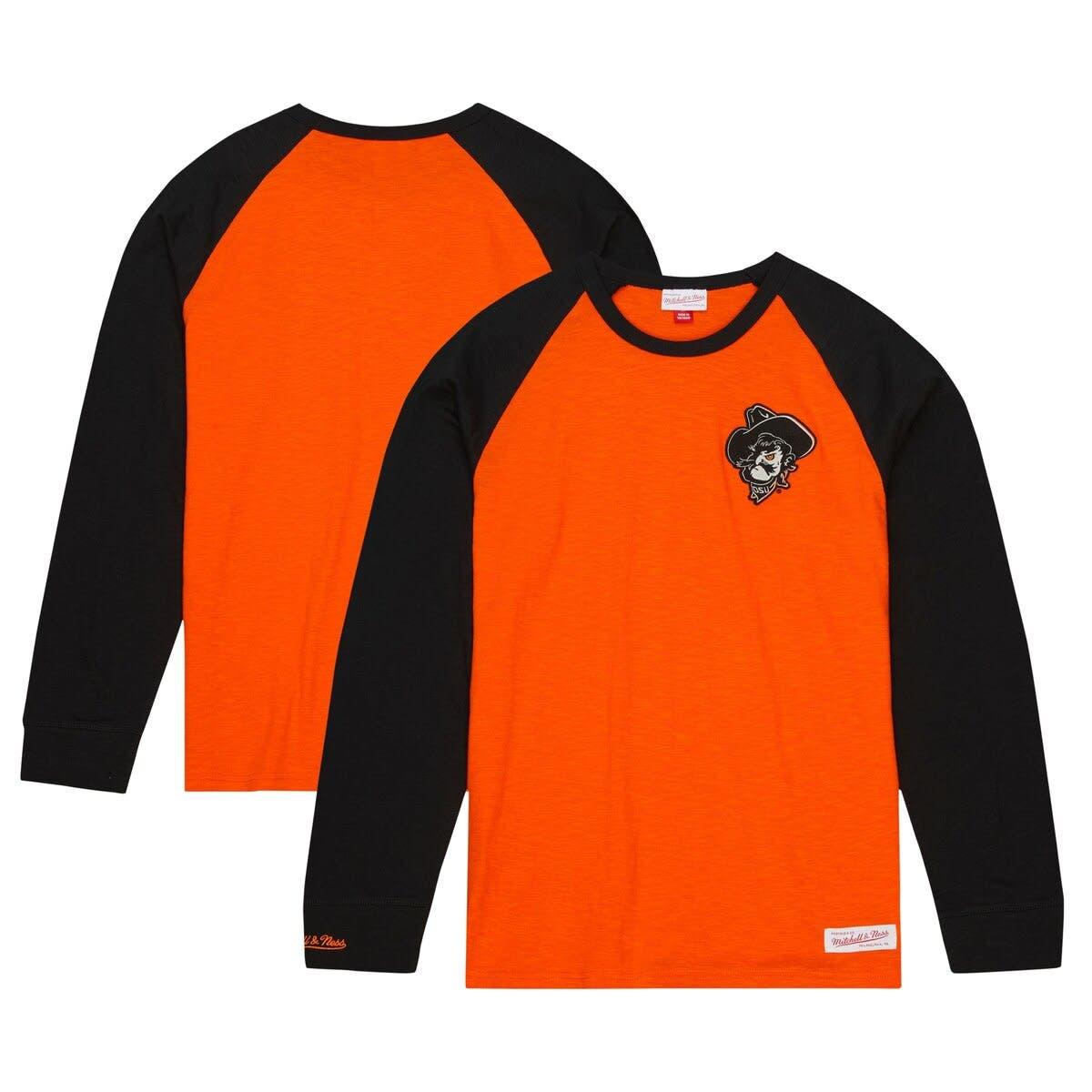 Mitchell & Ness Black San Jose Sharks Legendary Slub Hoodie Long Sleeve T- shirt