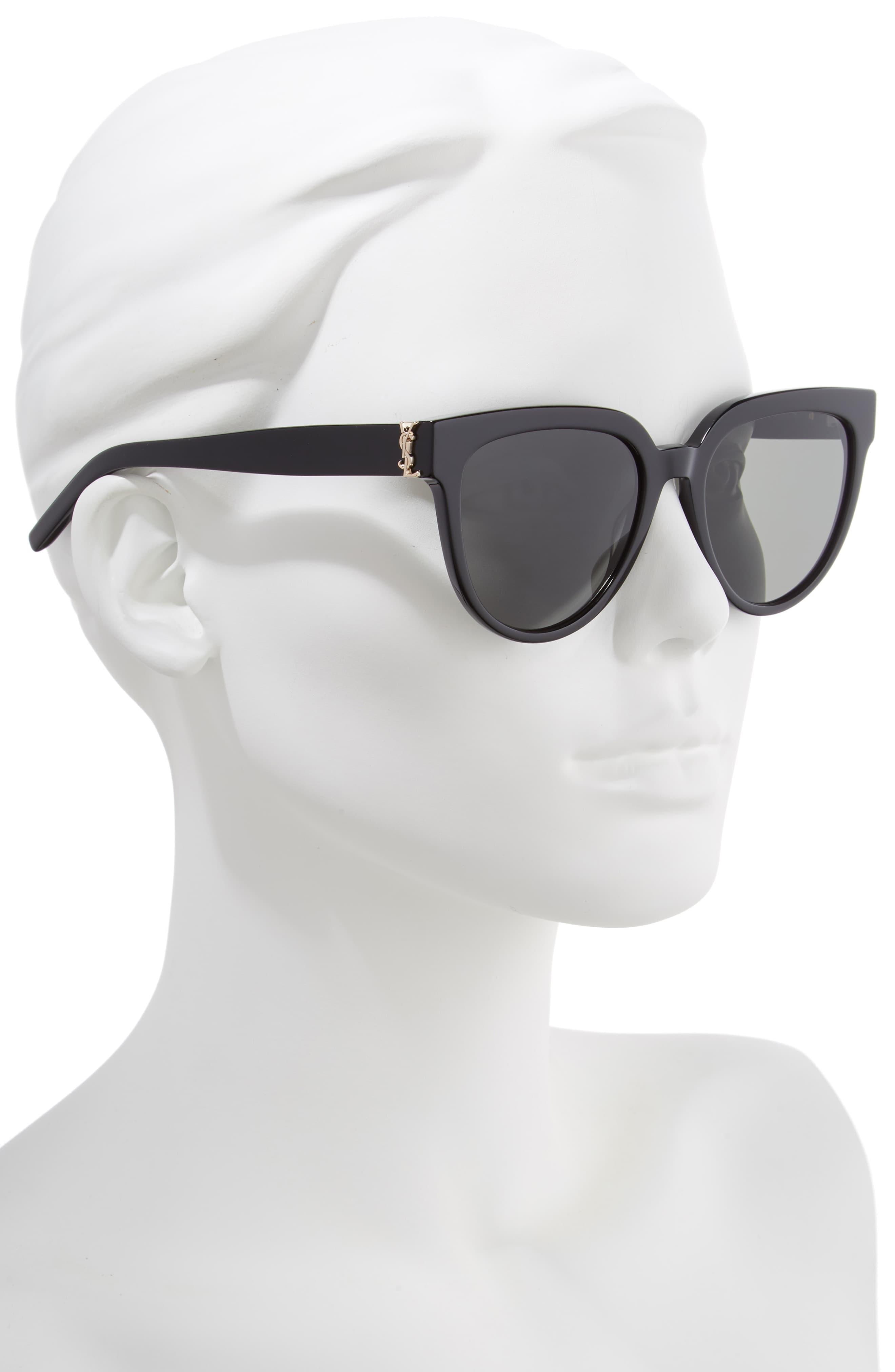 saint laurent narrow cat eye sunglasses