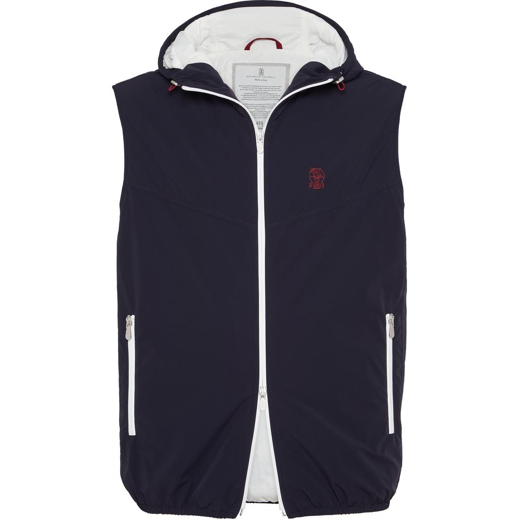 コート Brunello Cucinelli Padded Hooded Vest brunello-cucinelli-padded-