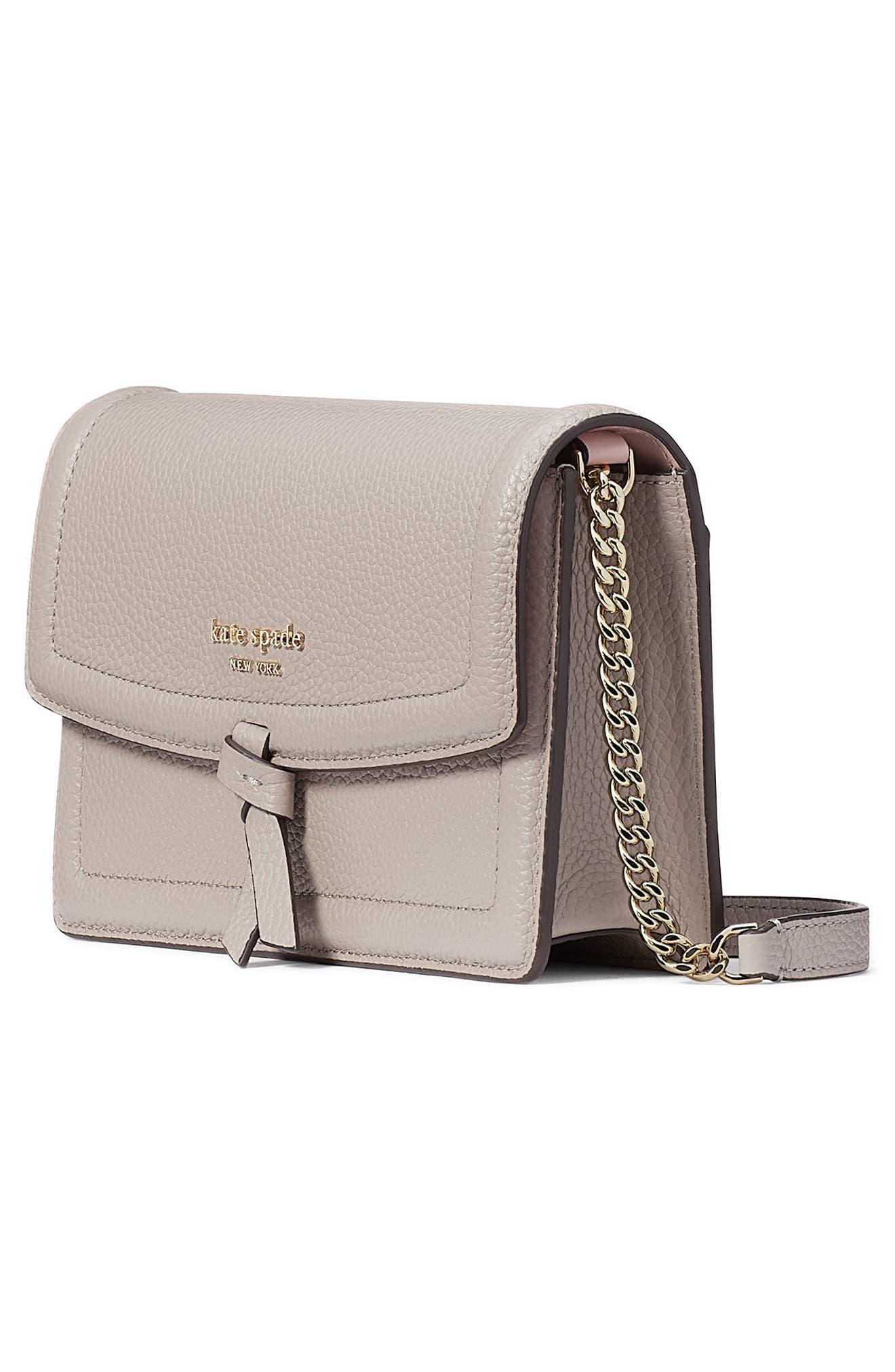 Kate Spade New York Knott Pebbled Leather Crossbody - Warm Taupe