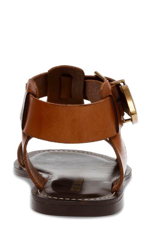 Steve Madden Brazzin Ankle Strap Flat in Brown Lyst