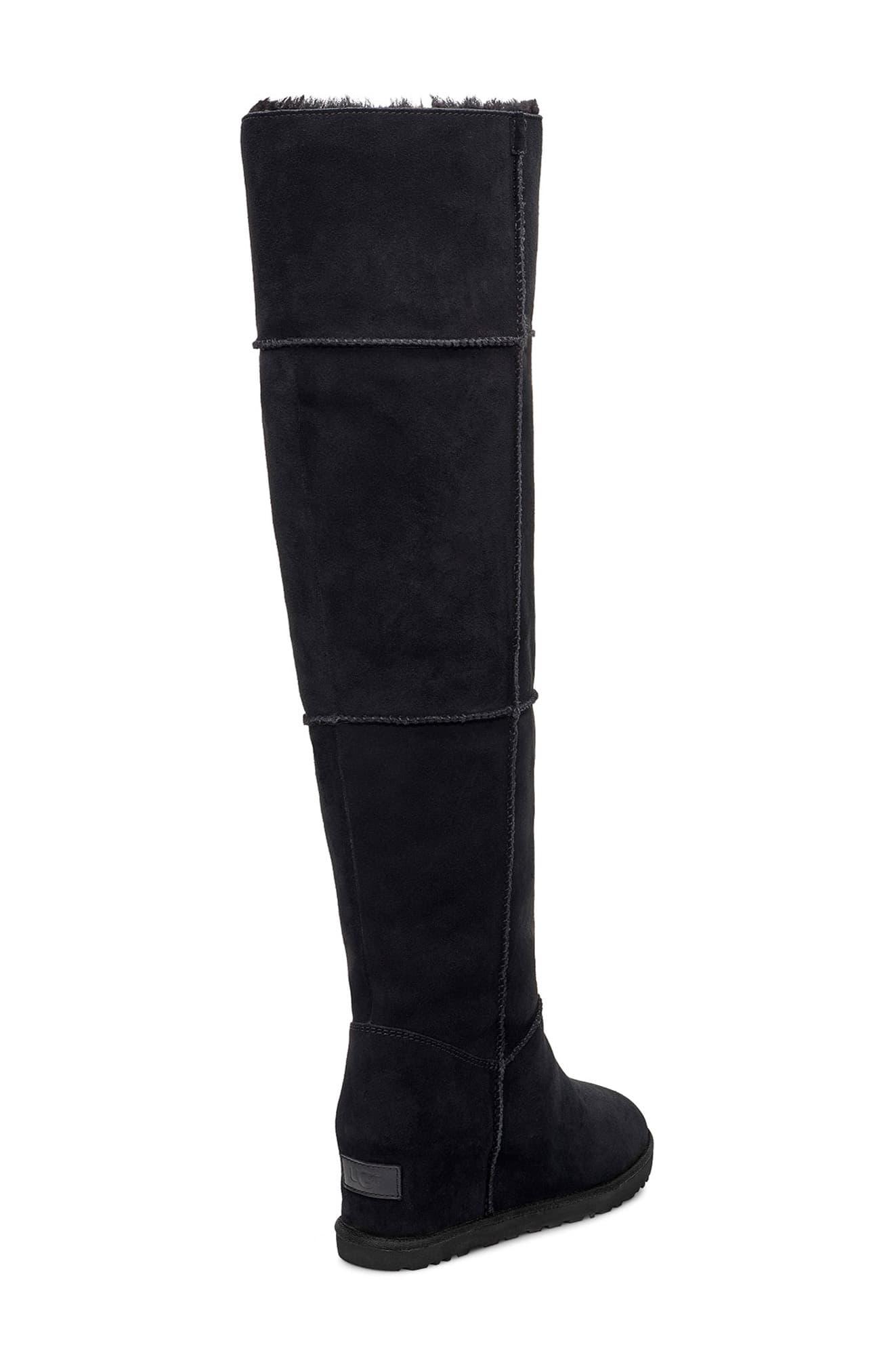 UGG Classic Femme Over the knee Sheepskin lined Suede Boots