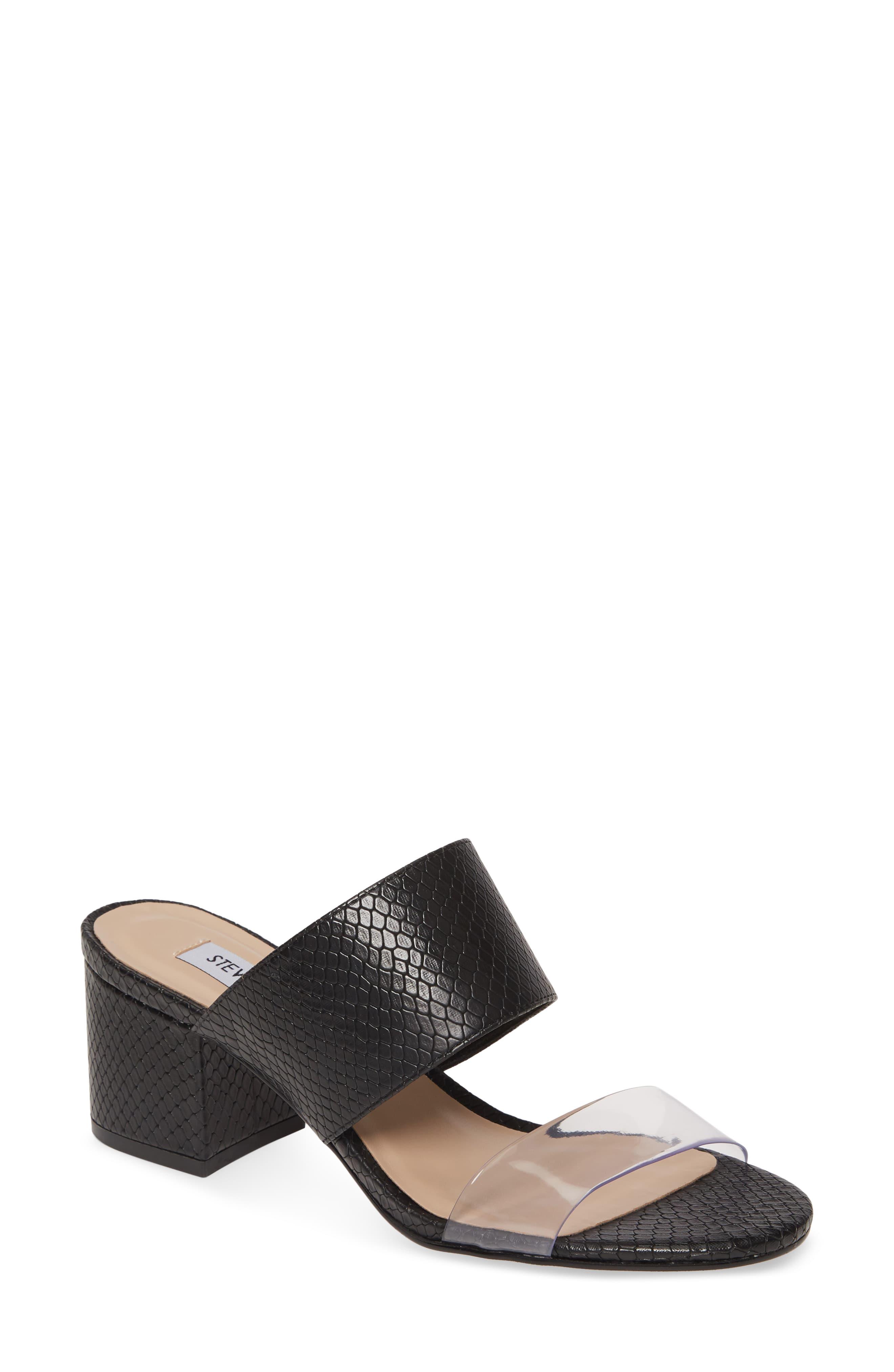 steve madden snake print slides