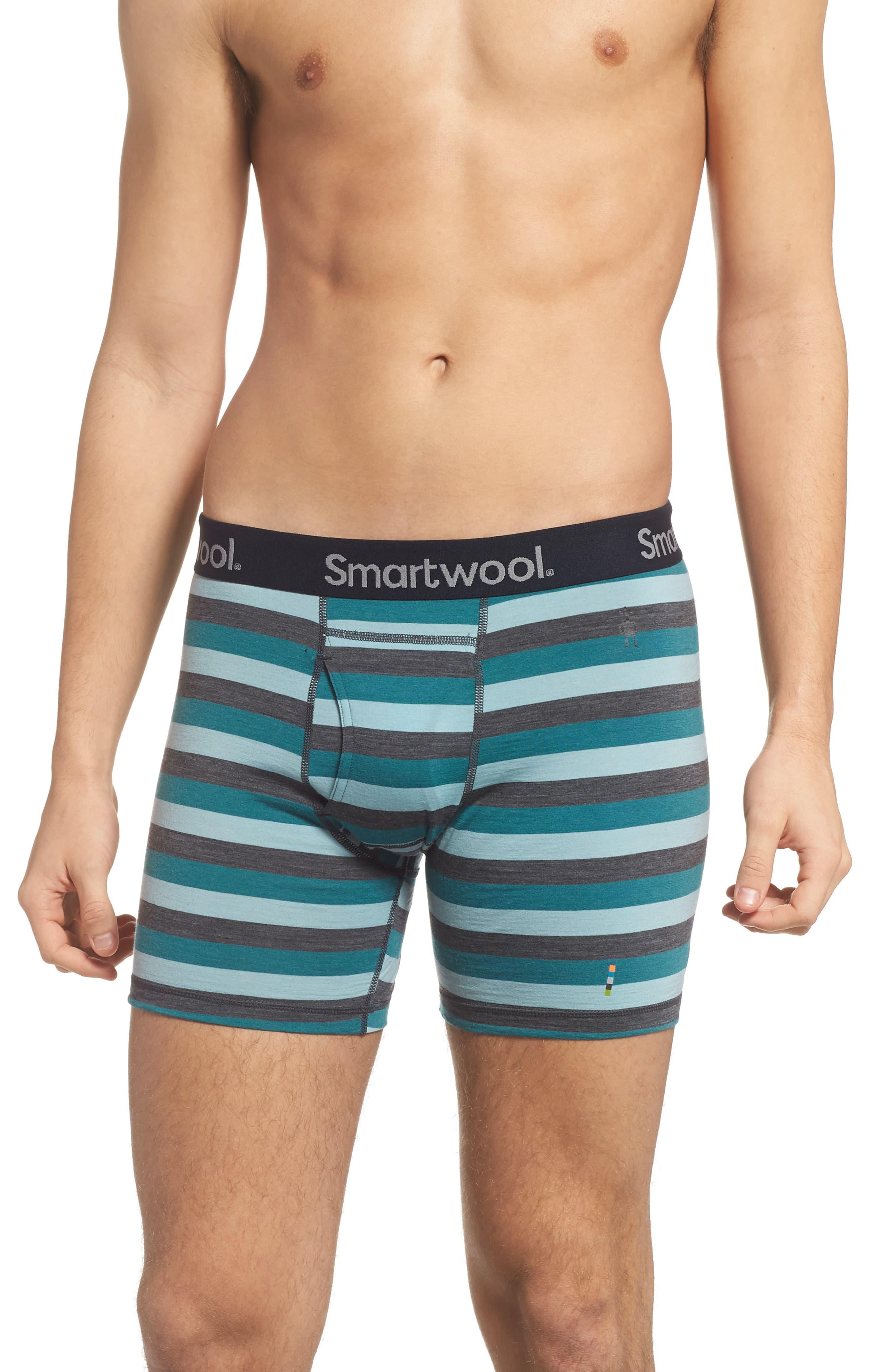 Smartwool 150 Merino Wool Blend Boxer Briefs in Blue for Men Lyst