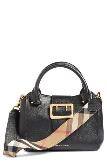 Burberry Small Buckle Leather Satchel 