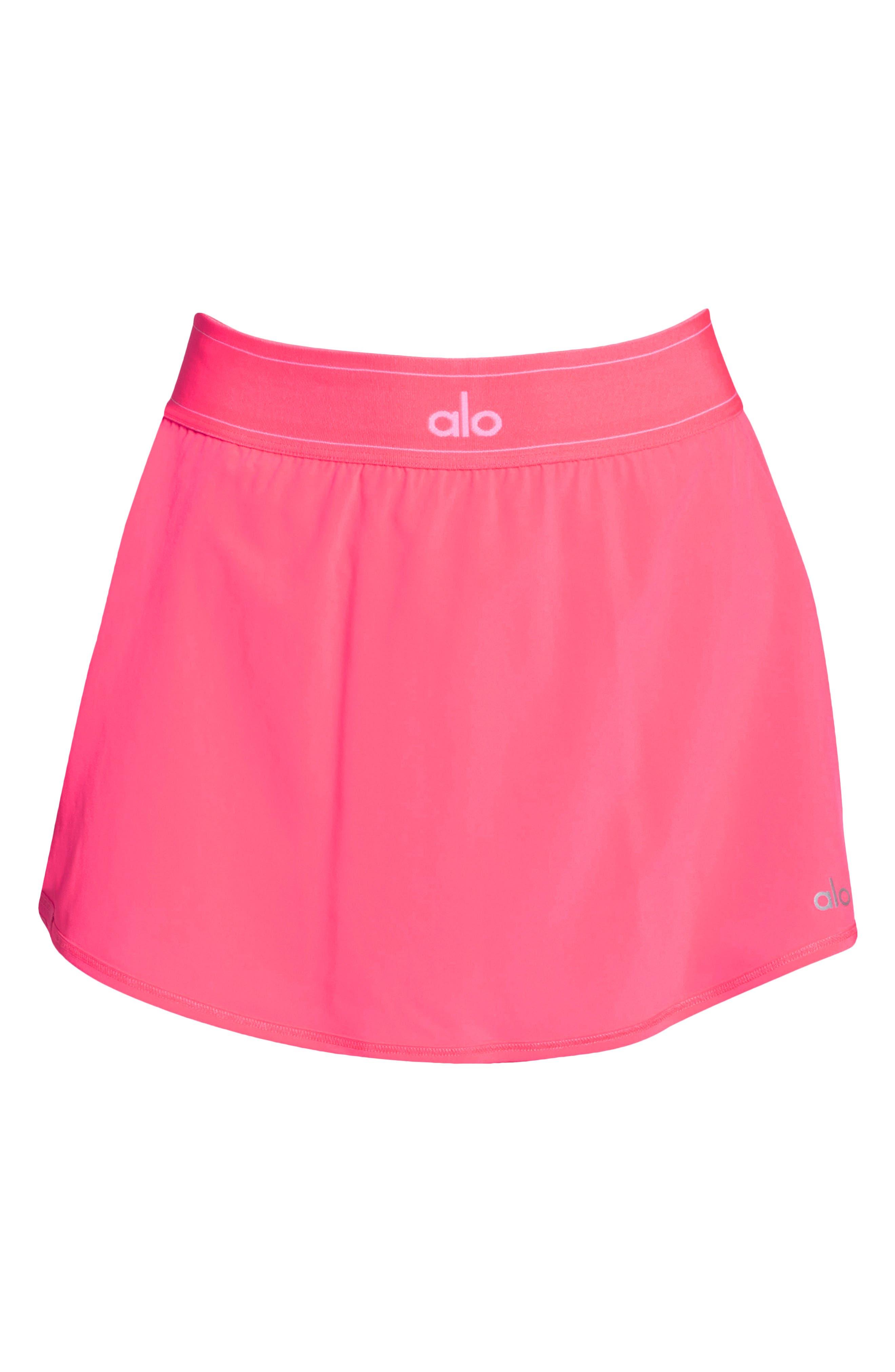 Alo Yoga Match Point Tennis Skirt in Pink