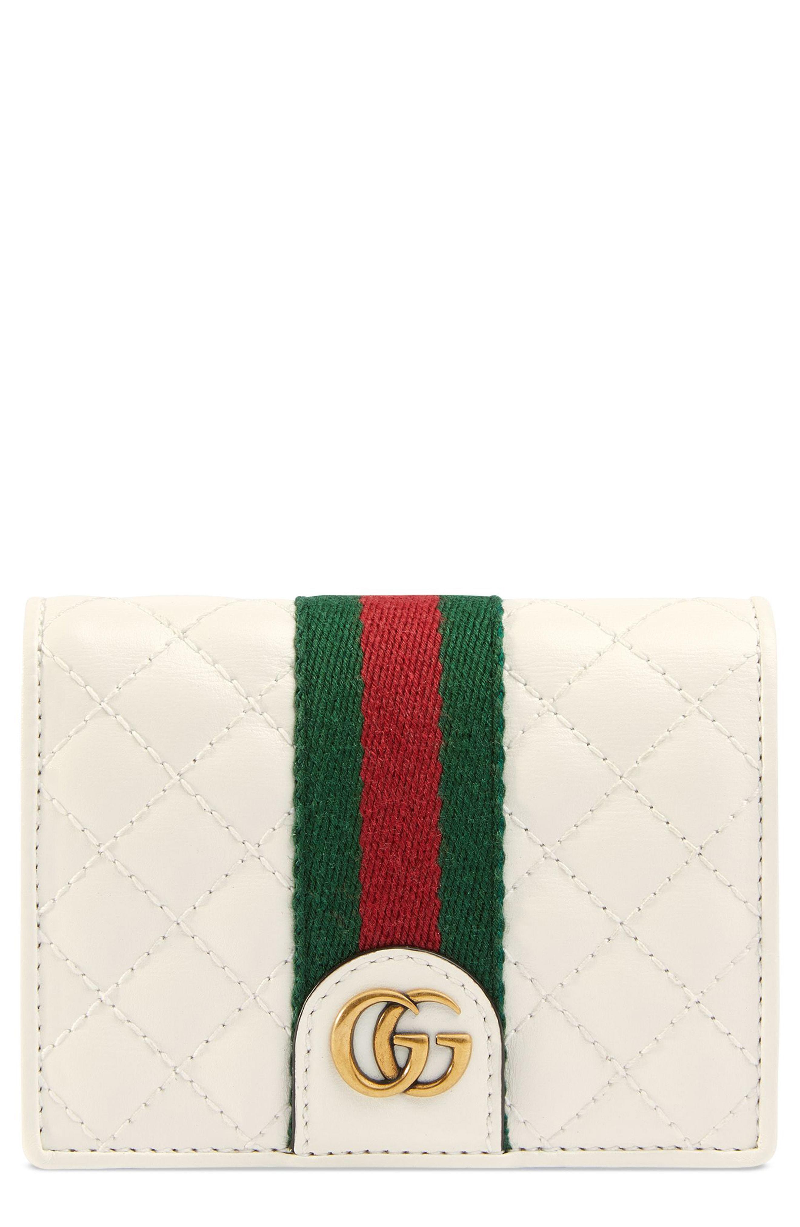 gucci quilted card holder
