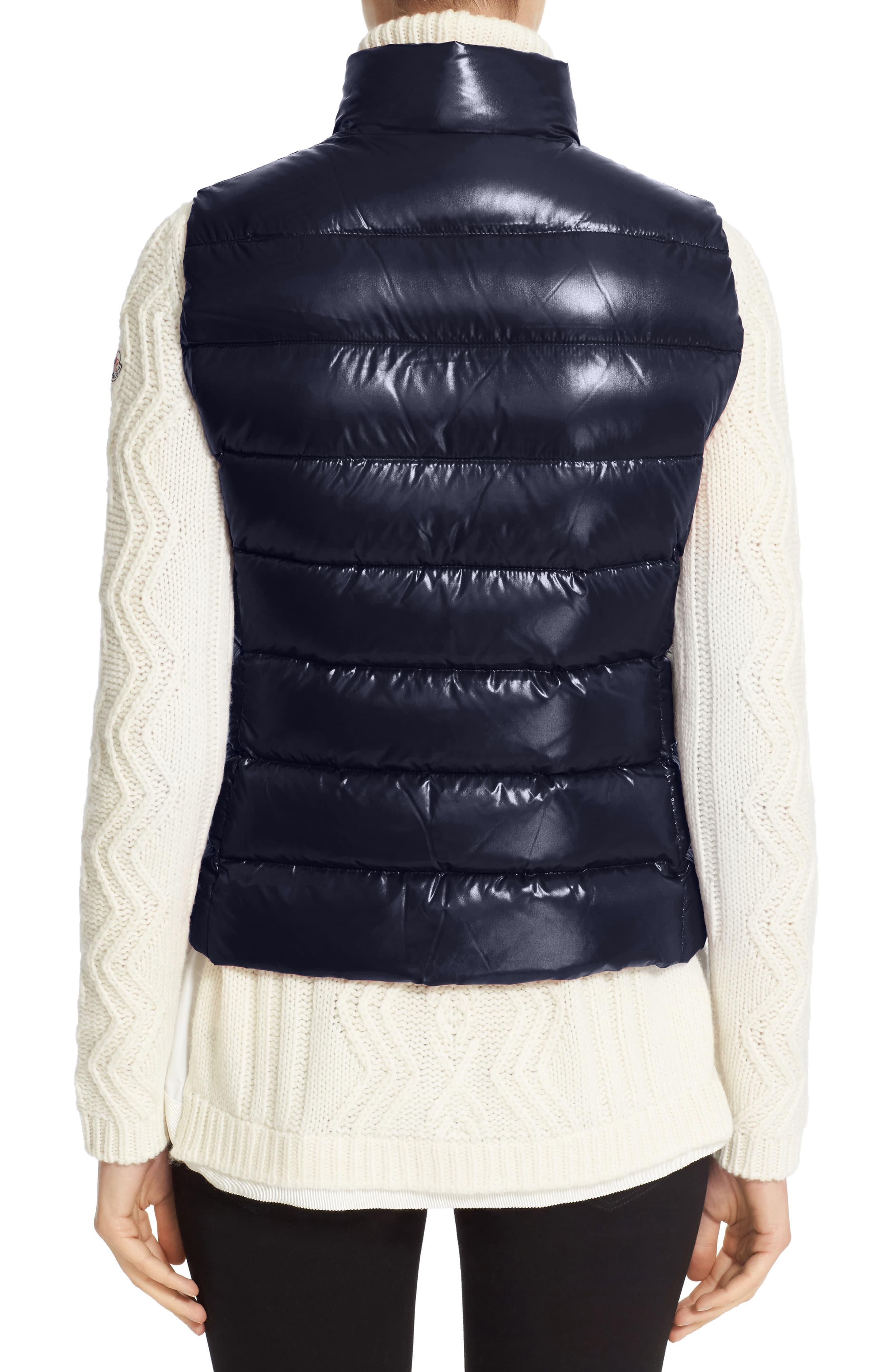 ghany water resistant shiny nylon down puffer vest