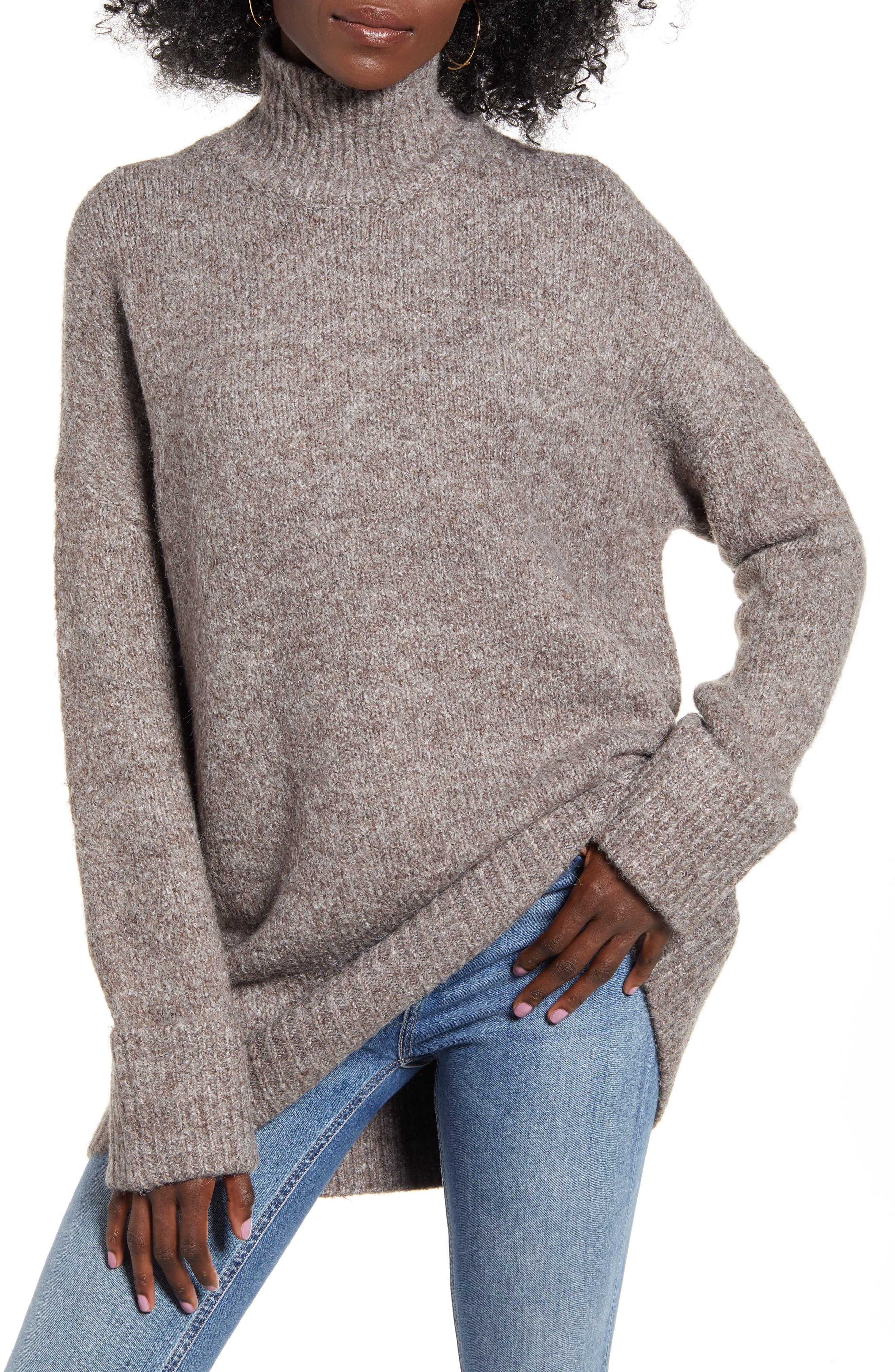 Vero Moda Berko Turtleneck Sweater in Gray - Lyst