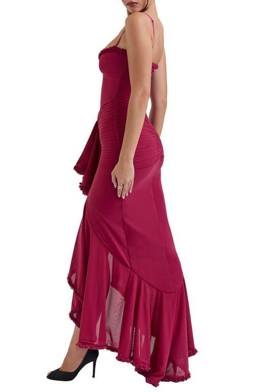 shop mesh dress Beverley Pink Mesh Maxi Dress - US 16
