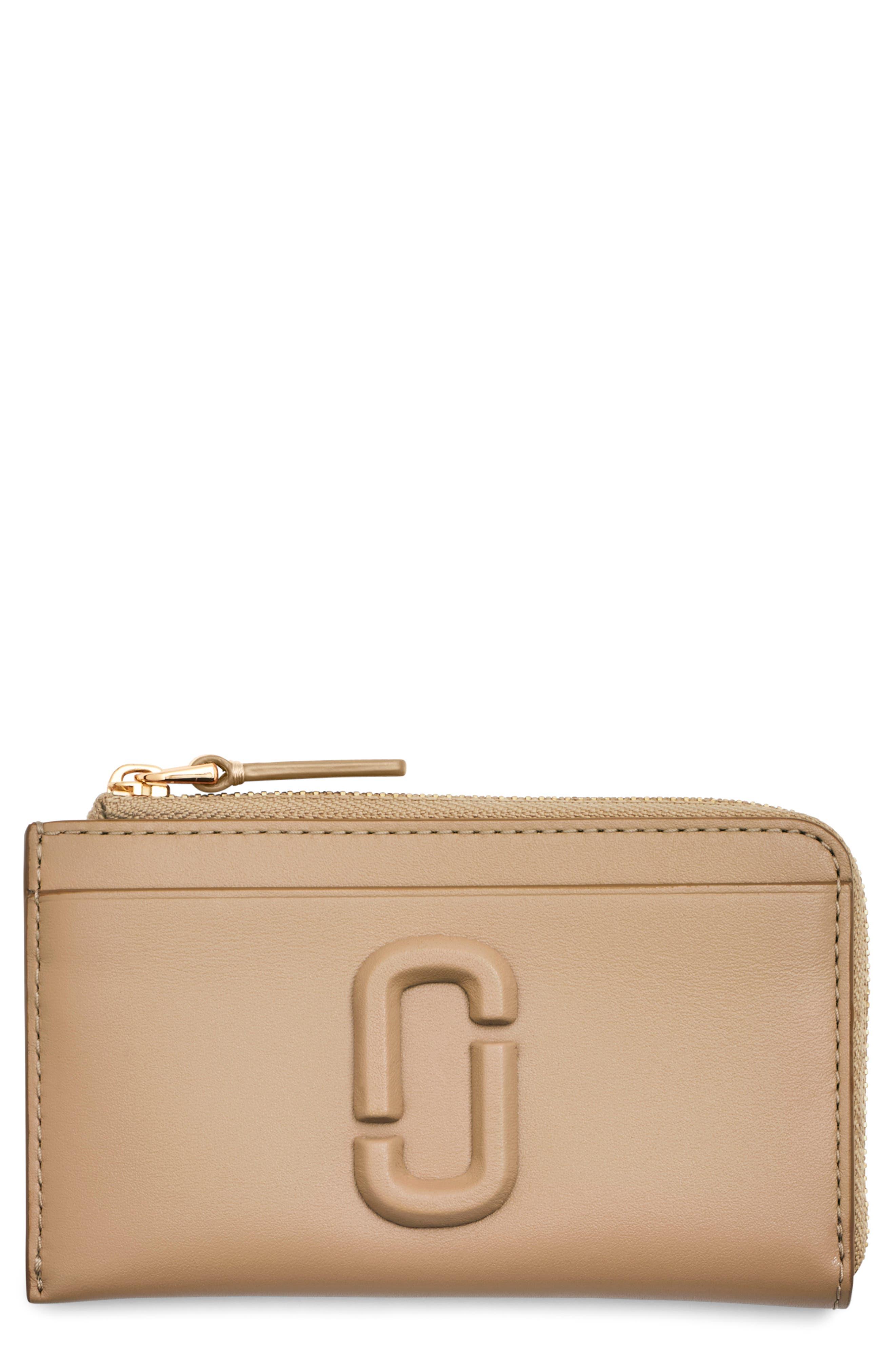 Marc Jacobs The Top Zip Multi Leather Card Holder in Natural Lyst