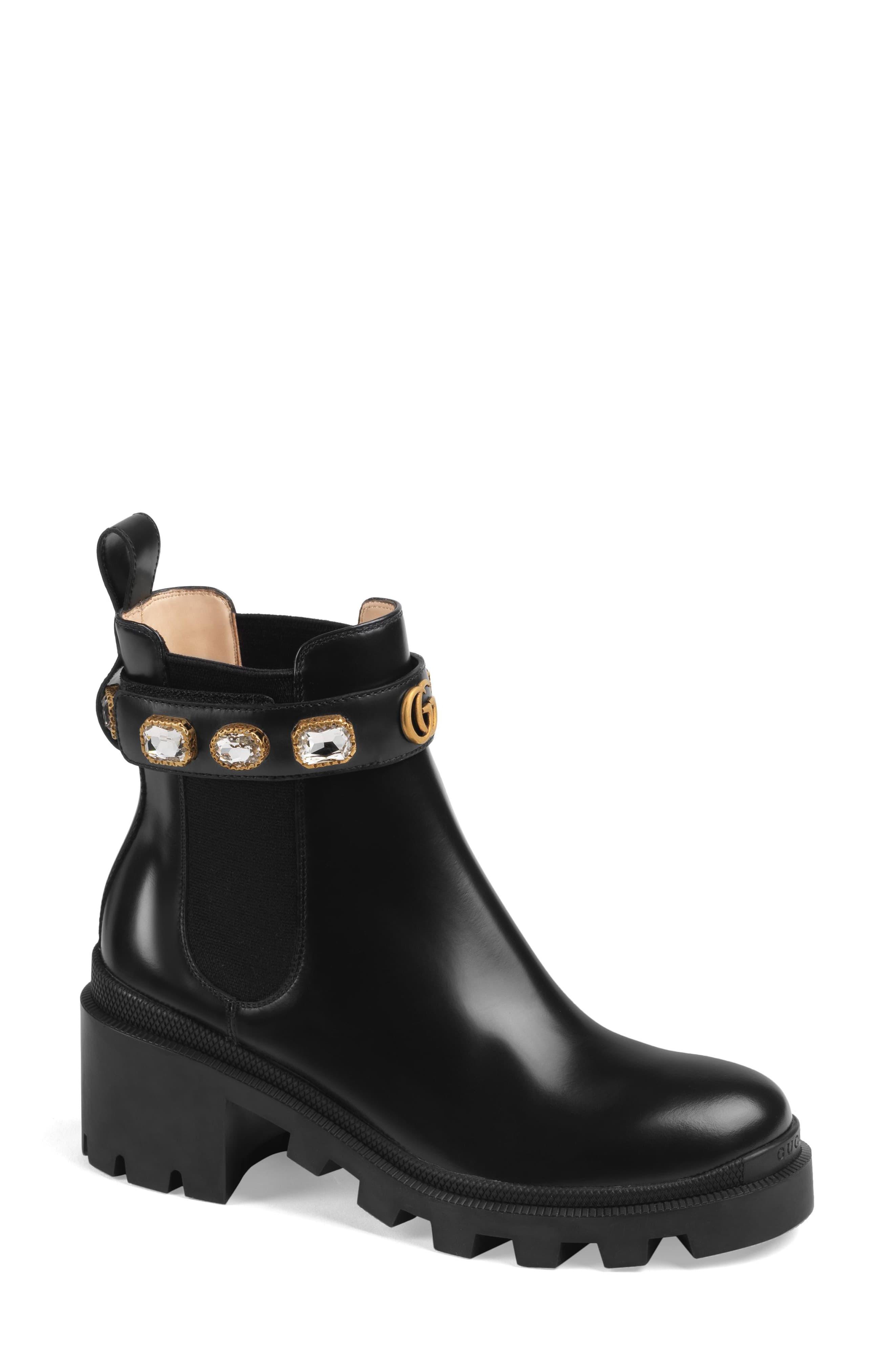 black gucci boot