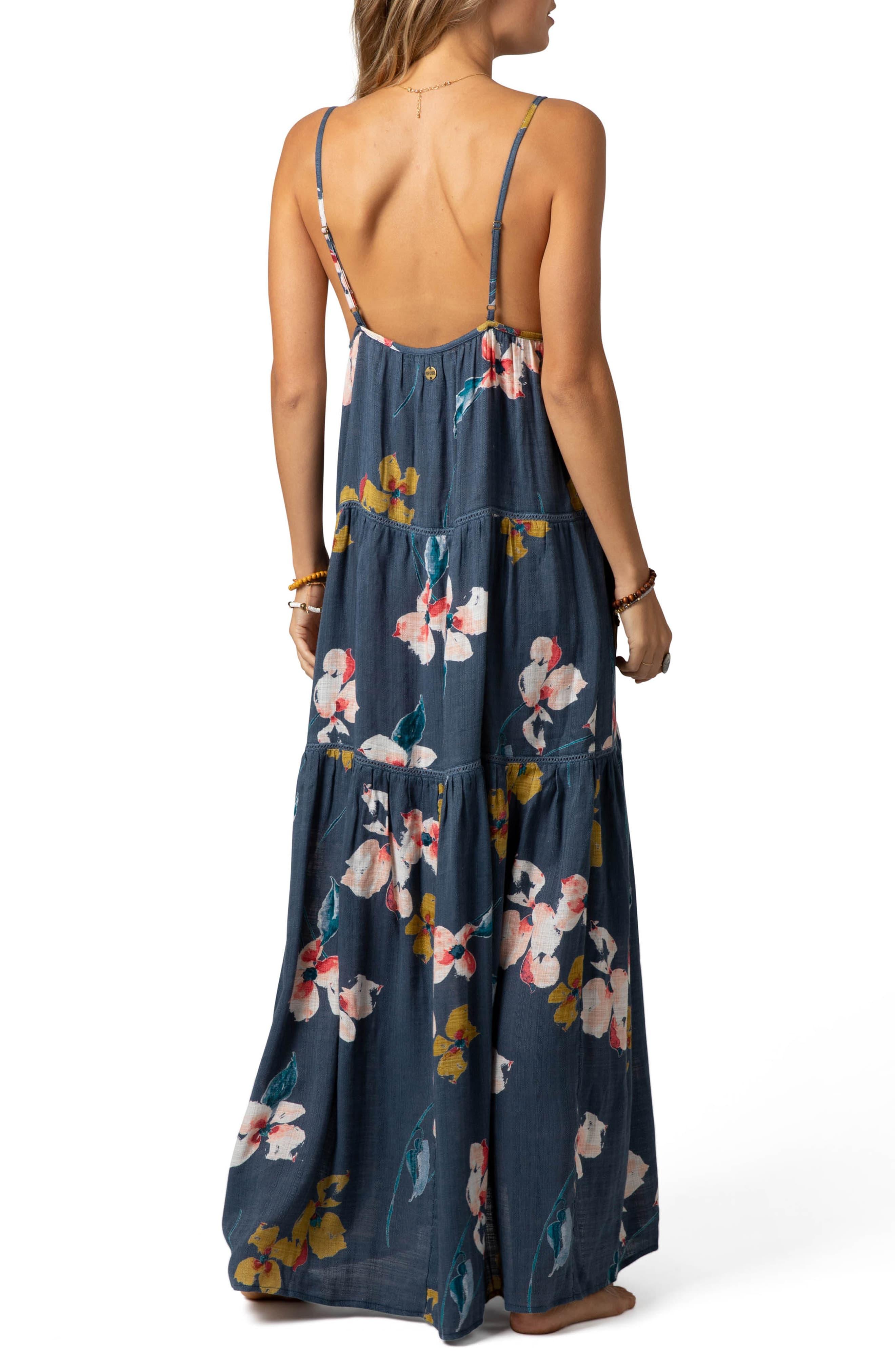 beach bella floral maxi dress