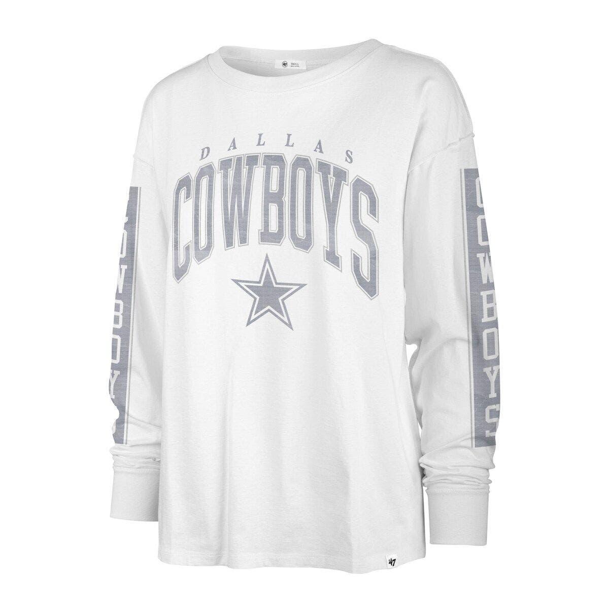 47 White Dallas Cowboys Statement Long Sleeve T-shirt