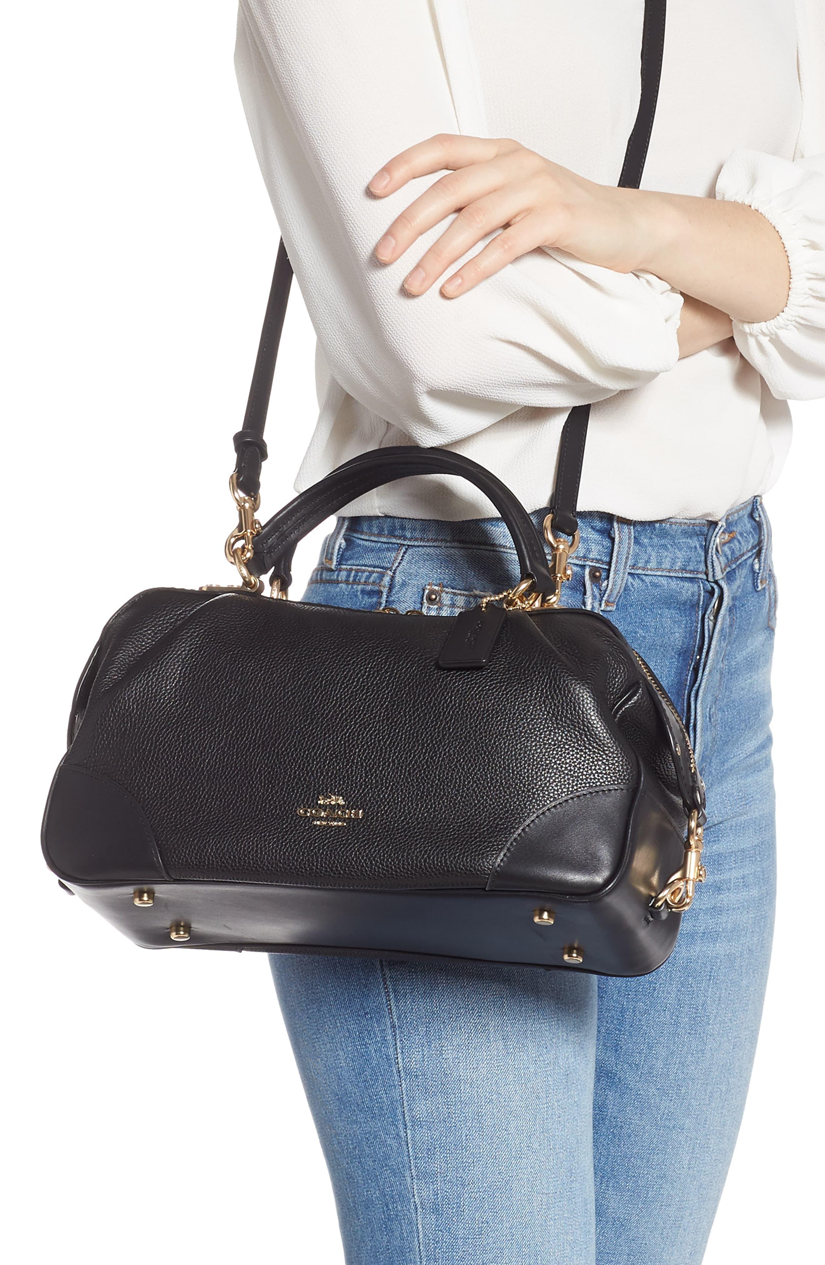 coach aidy leather satchel