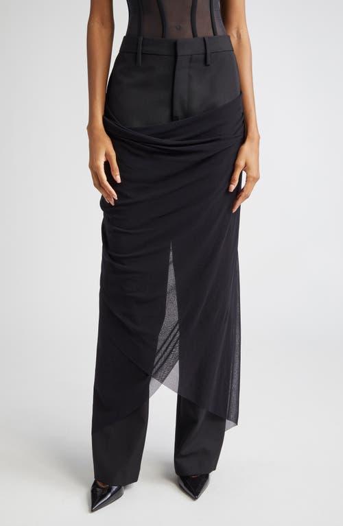 パンツ JeanPaul GAULTIER TAILORED PANT WITH MESH SARONG Tailored Pants with Mesh Sarong – Antonioli.eu