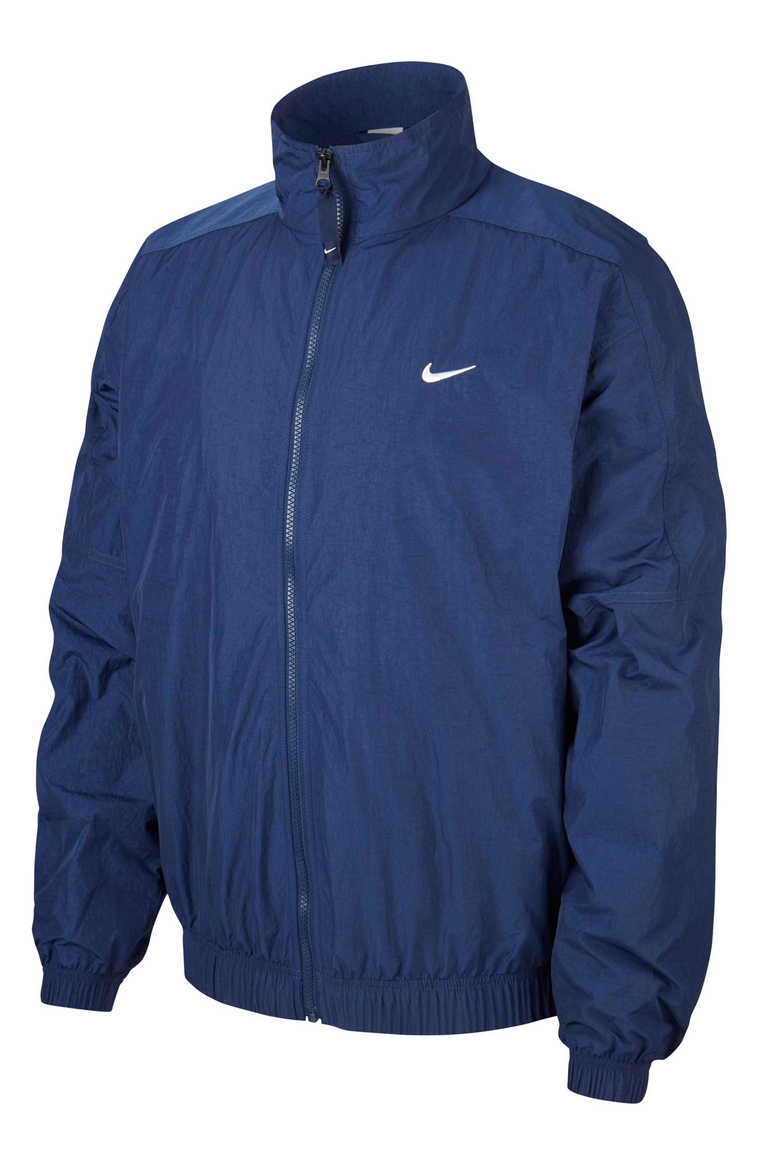blue nike track jacket