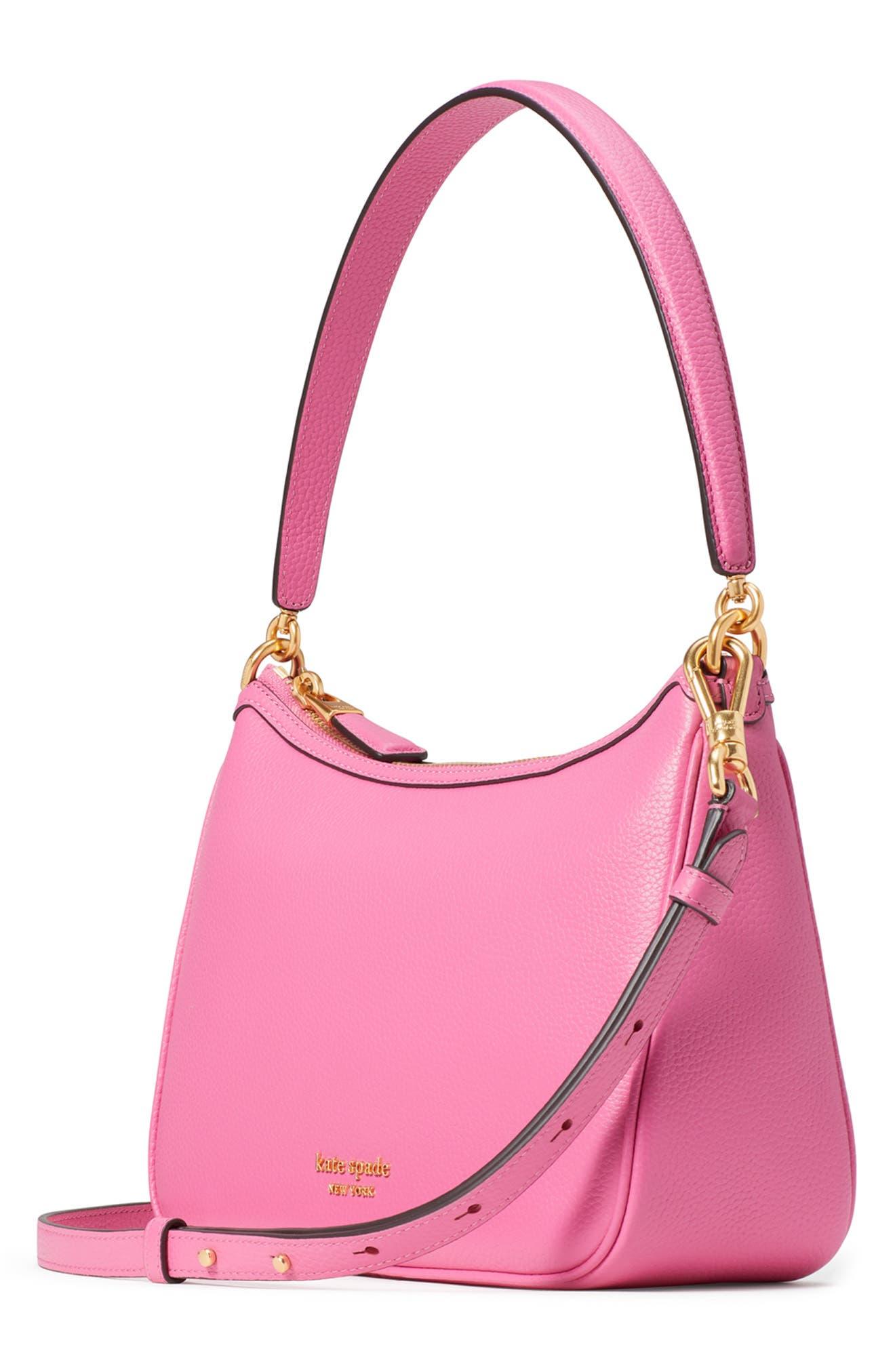 Kate Spade Small Sam Pebble Leather Shoulder Bag in Pink