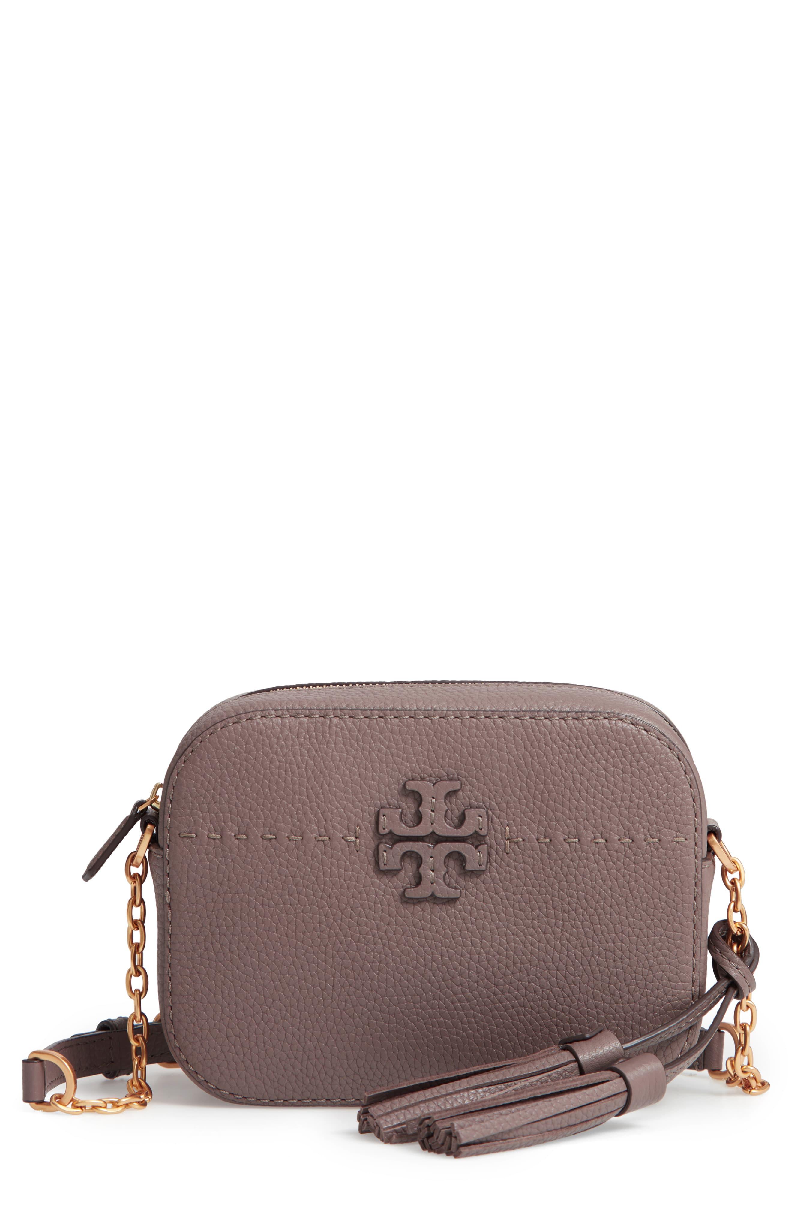 Tory Burch Leather Mcgraw Camera Bag in Pale Violet (Purple) - Save 50% ...