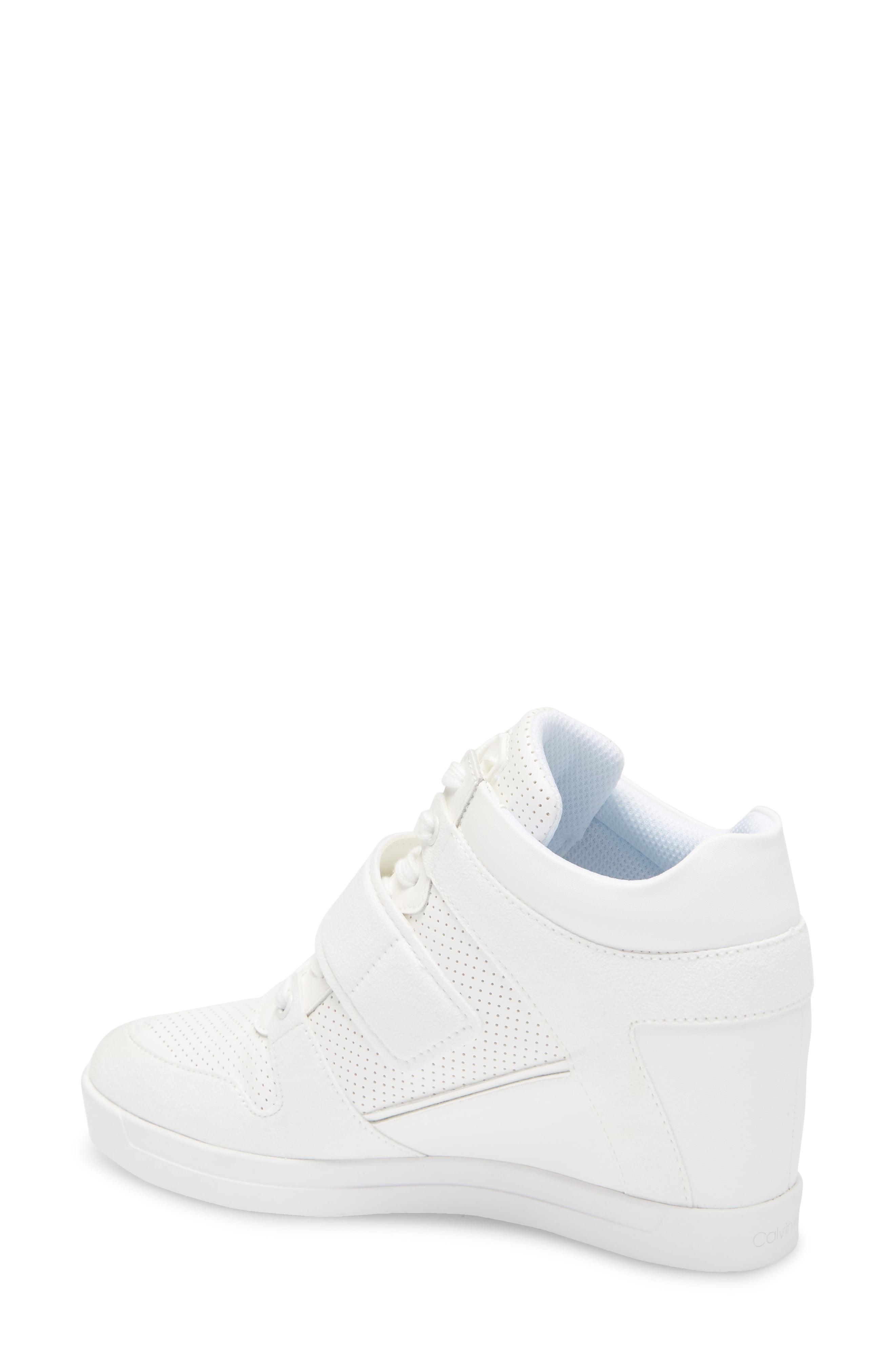 calvin klein wedge sneakers