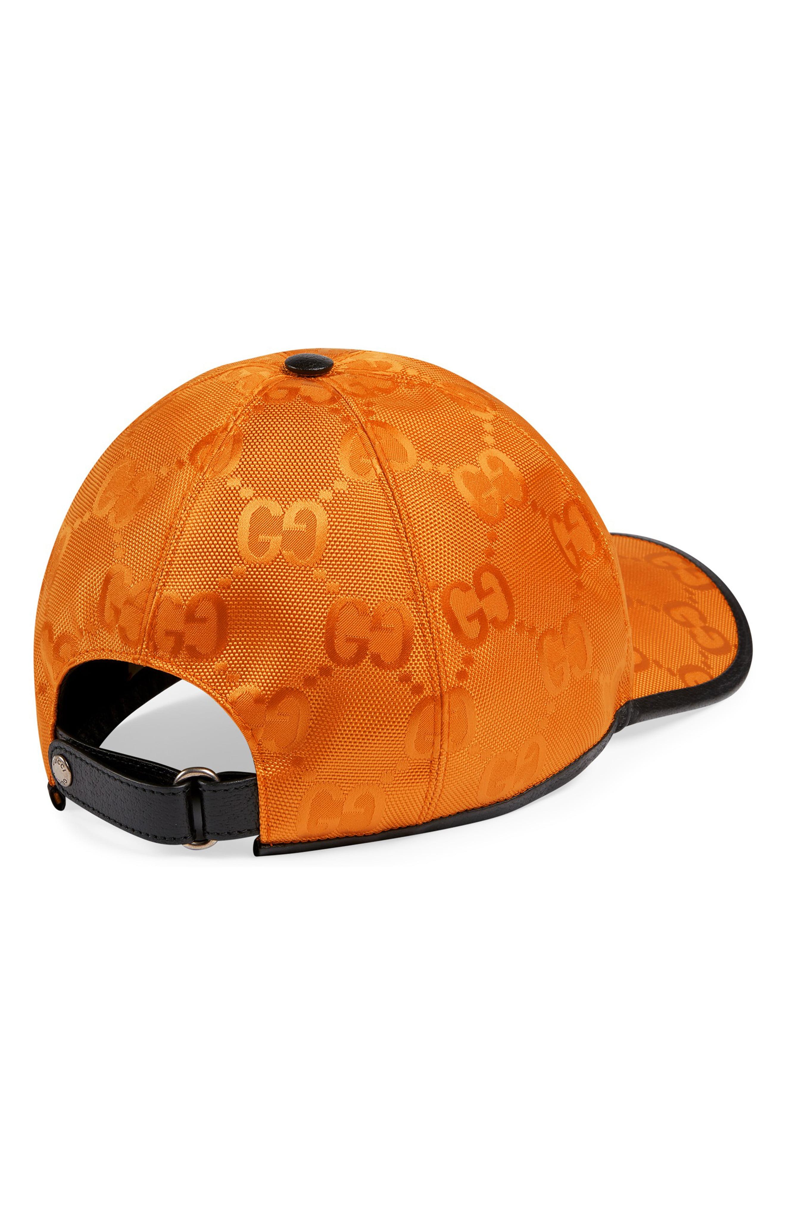 orange gucci hat