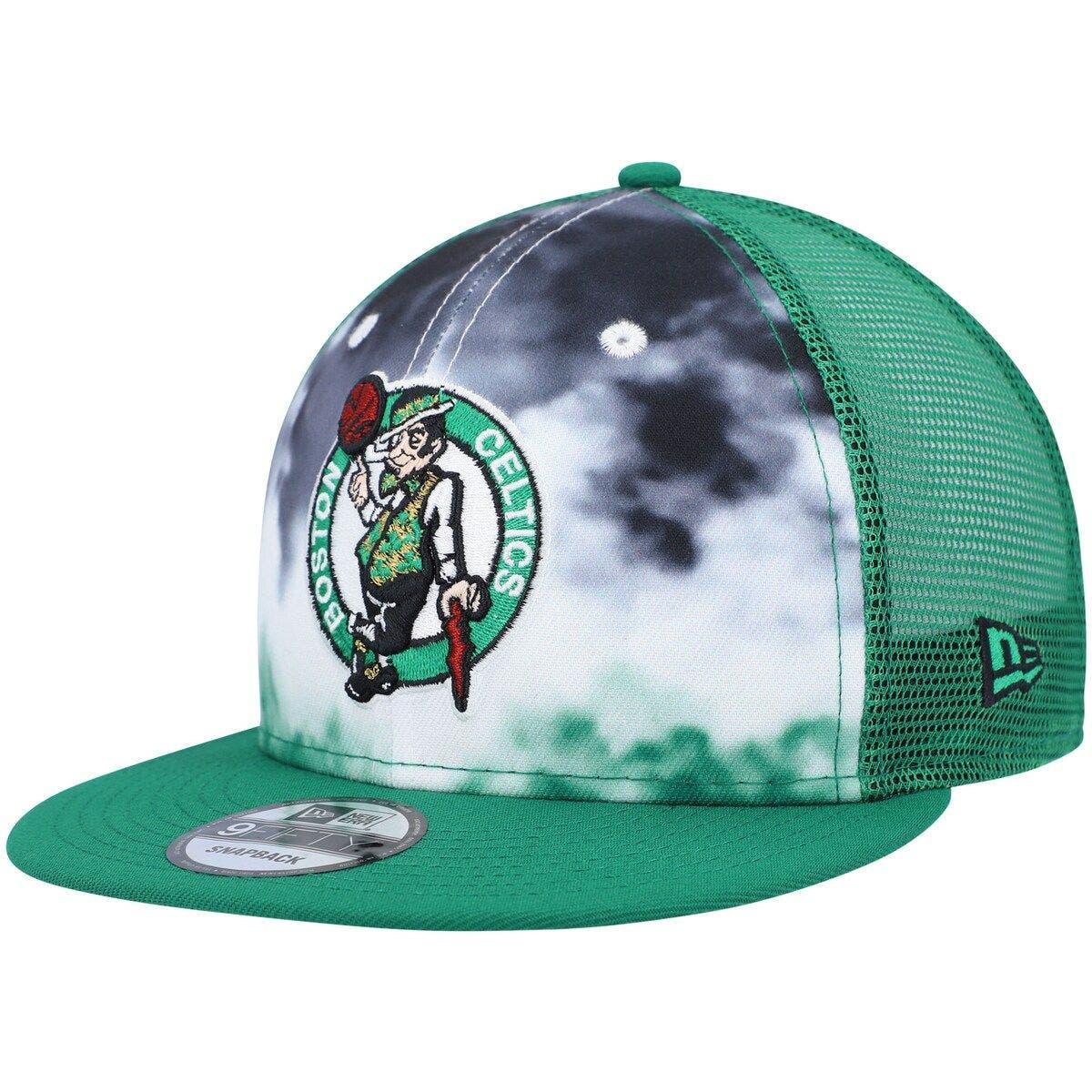 Boston Celtics Mitchell & Ness Core Basic Snapback Hat - Cream