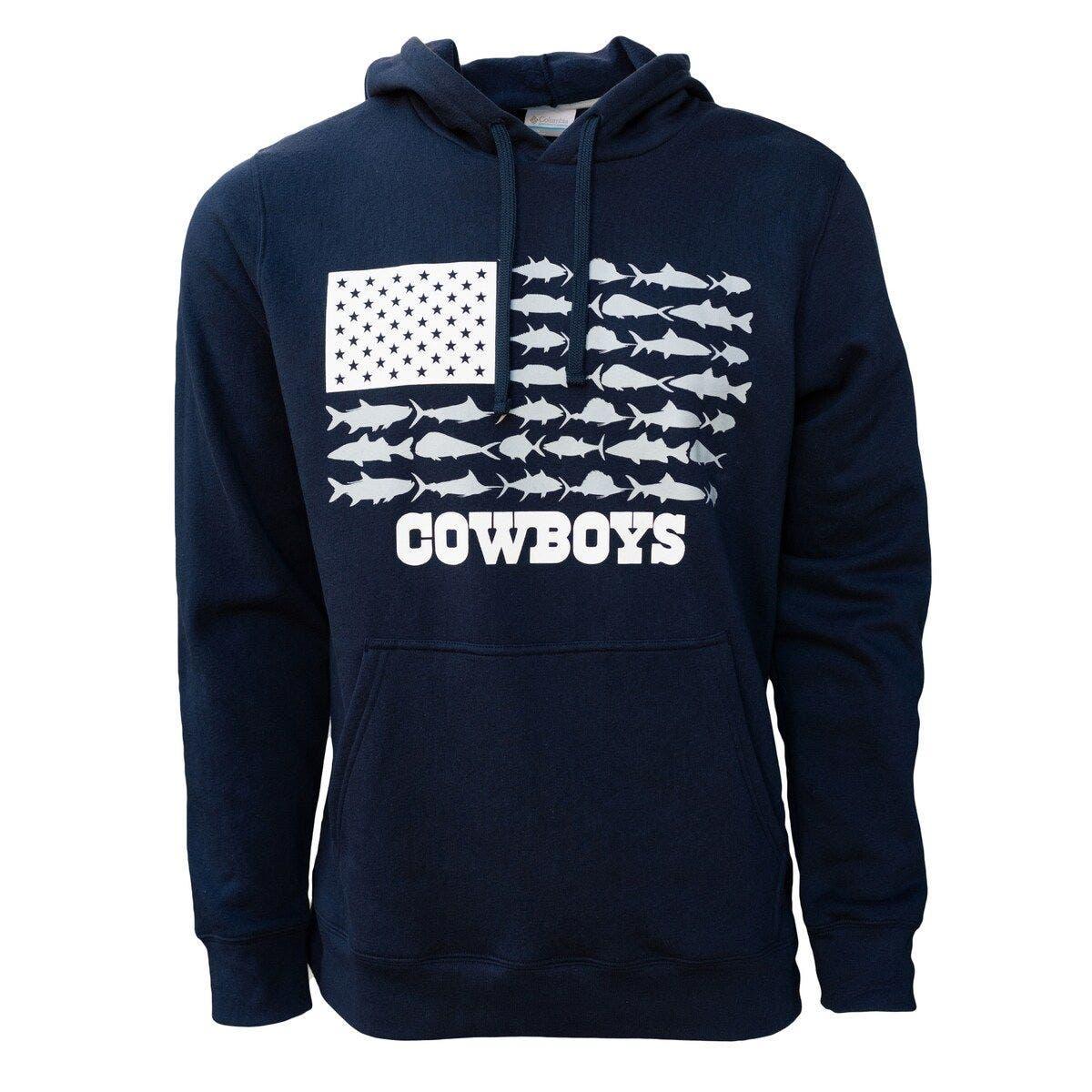 navy blue cowboys hoodie