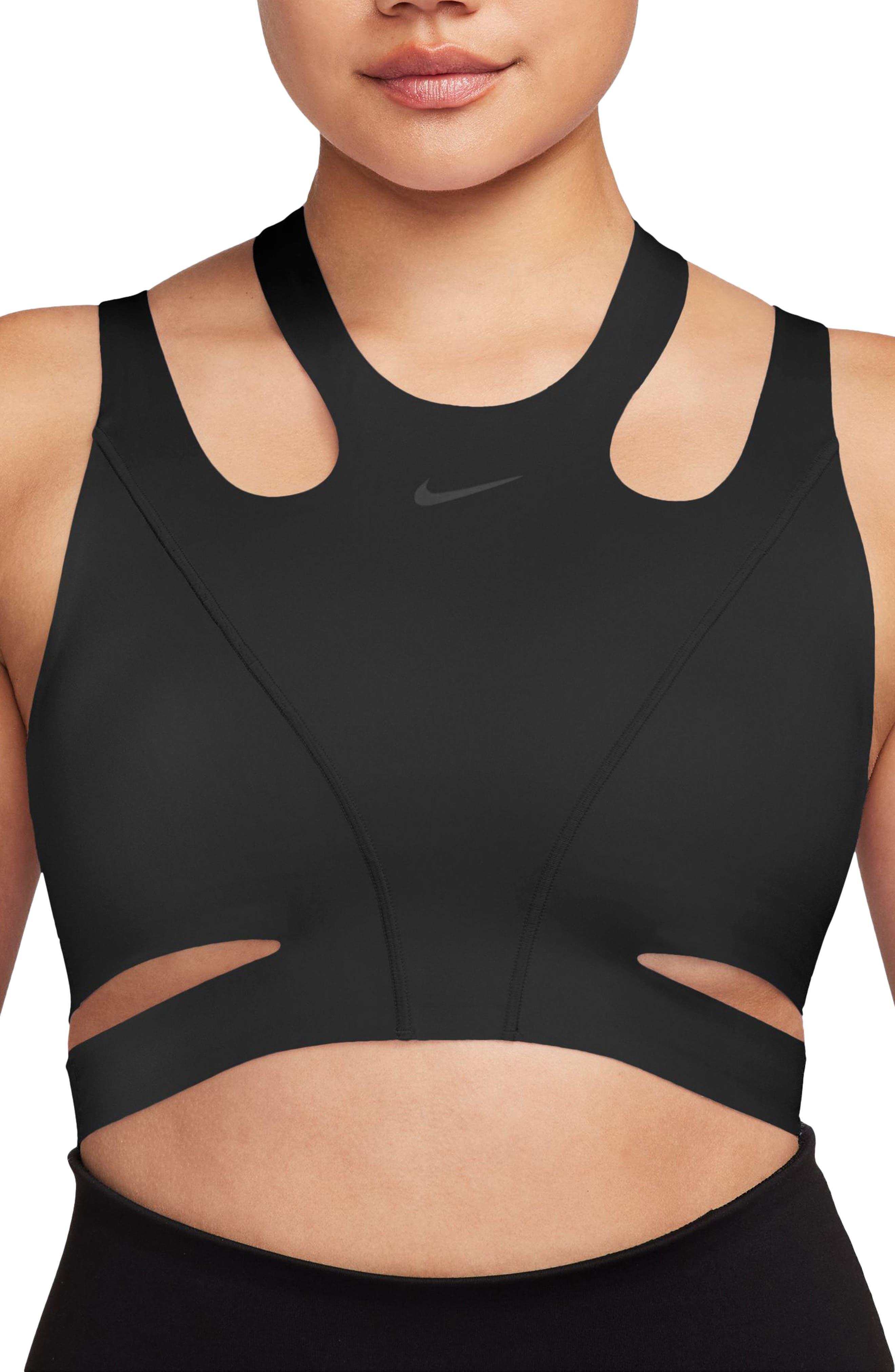 Buy Nike Women's Swoosh Longline Sports Bra Black in Dubai, UAE -SSS