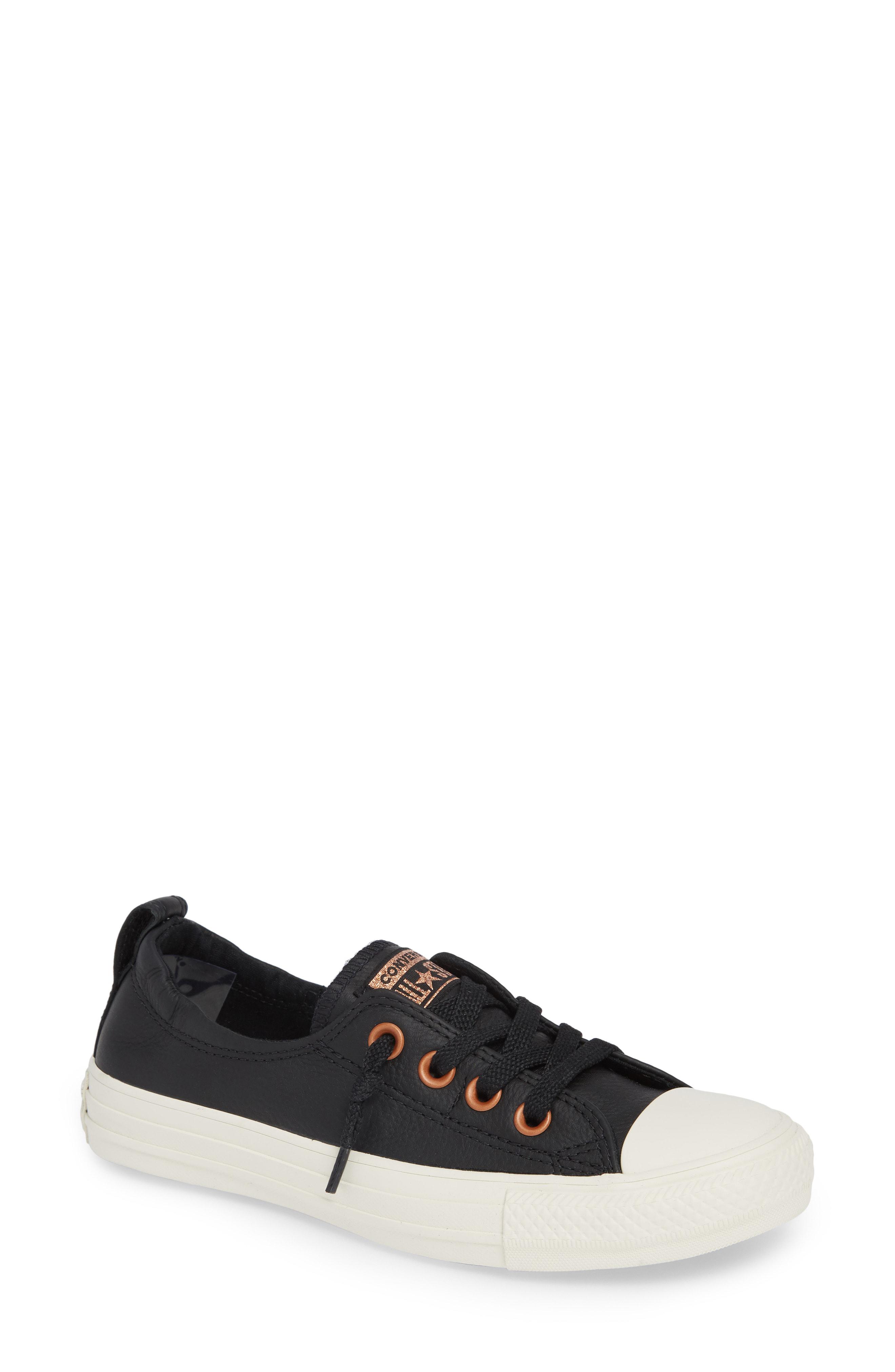 converse shoreline leather