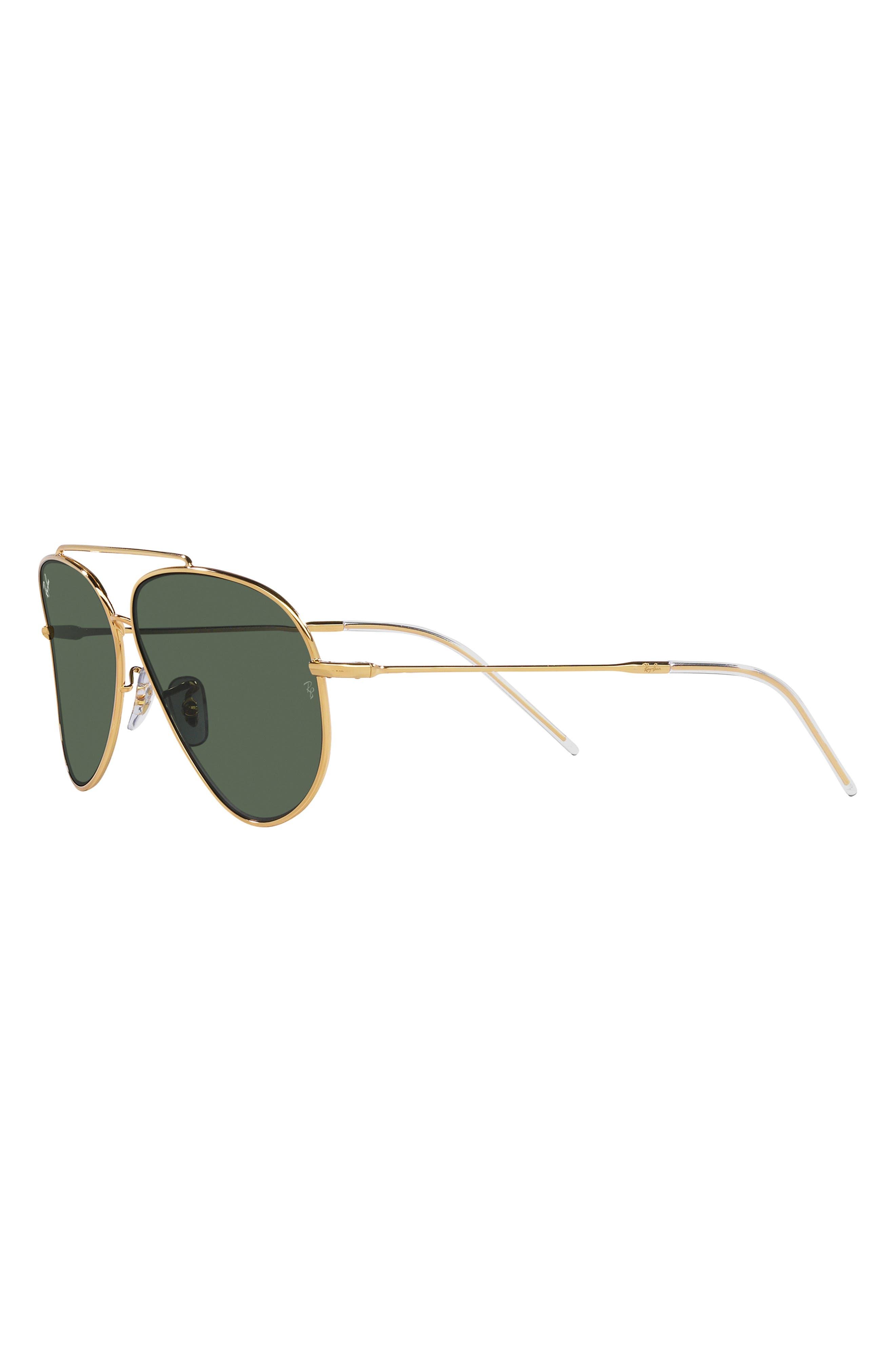 Ray-Ban Reverse 62mm Oversize Aviator Sunglasses in Green for Men | Lyst