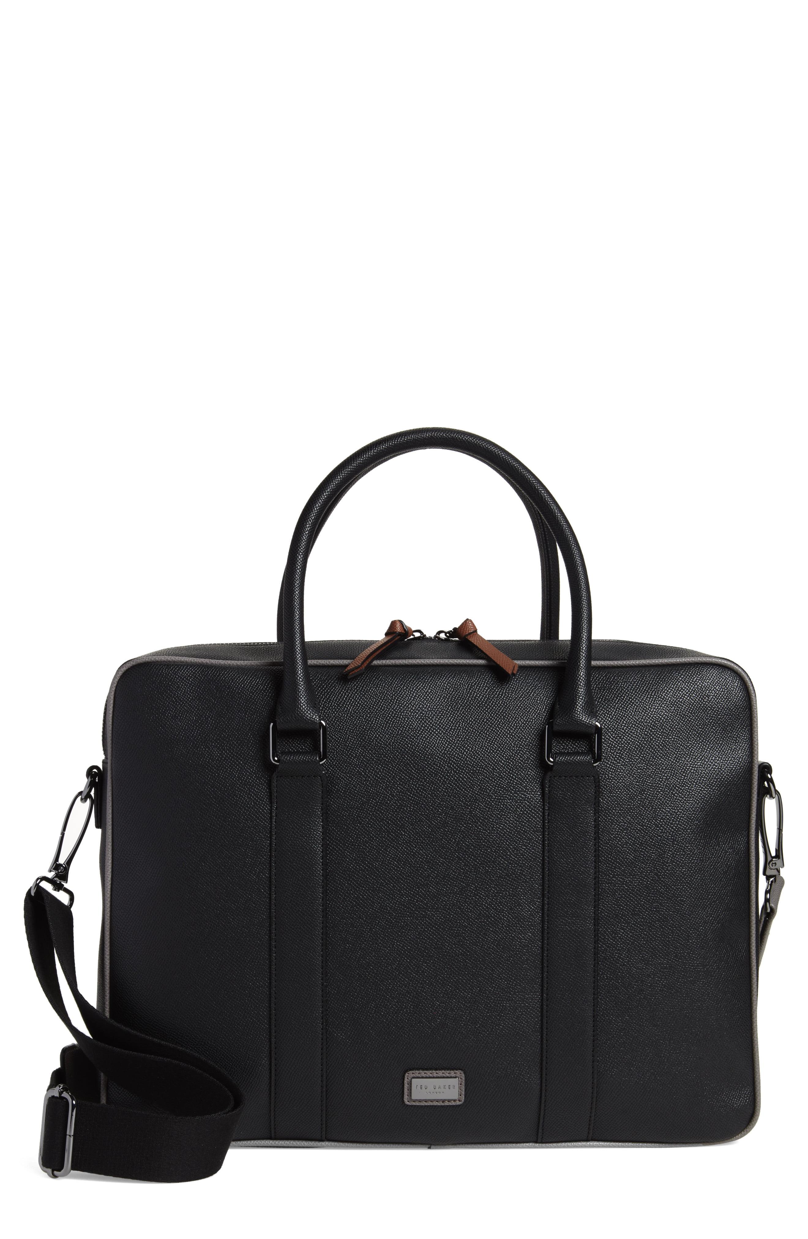 document briefcase leather