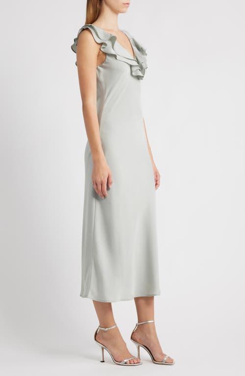 asos grey midi dress New Look chiffon midi dress in grey pattern – ASOS Sample Sale