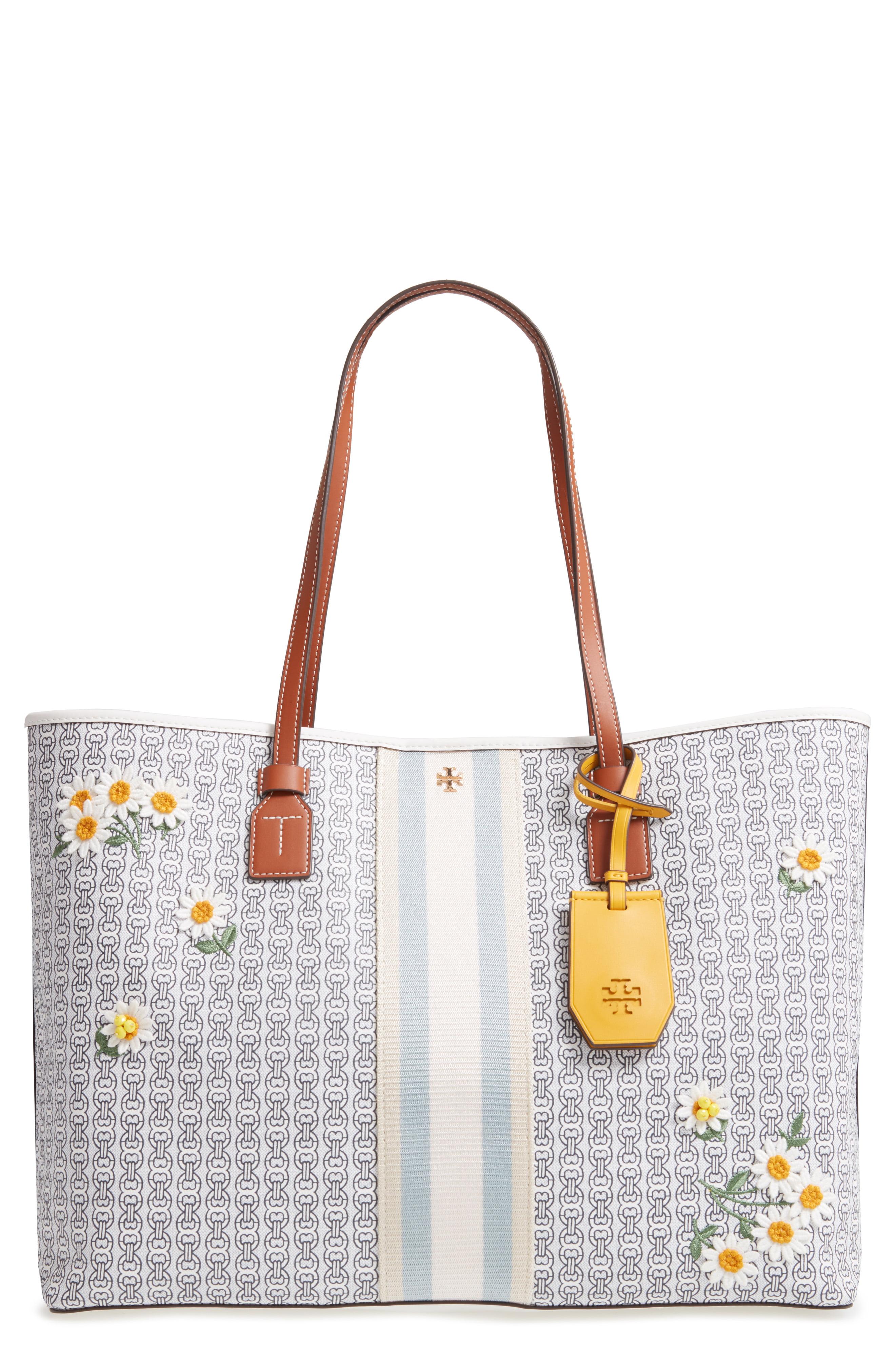 Tory Burch Gemini Link Canvas Small Tote – Luxe Paradise