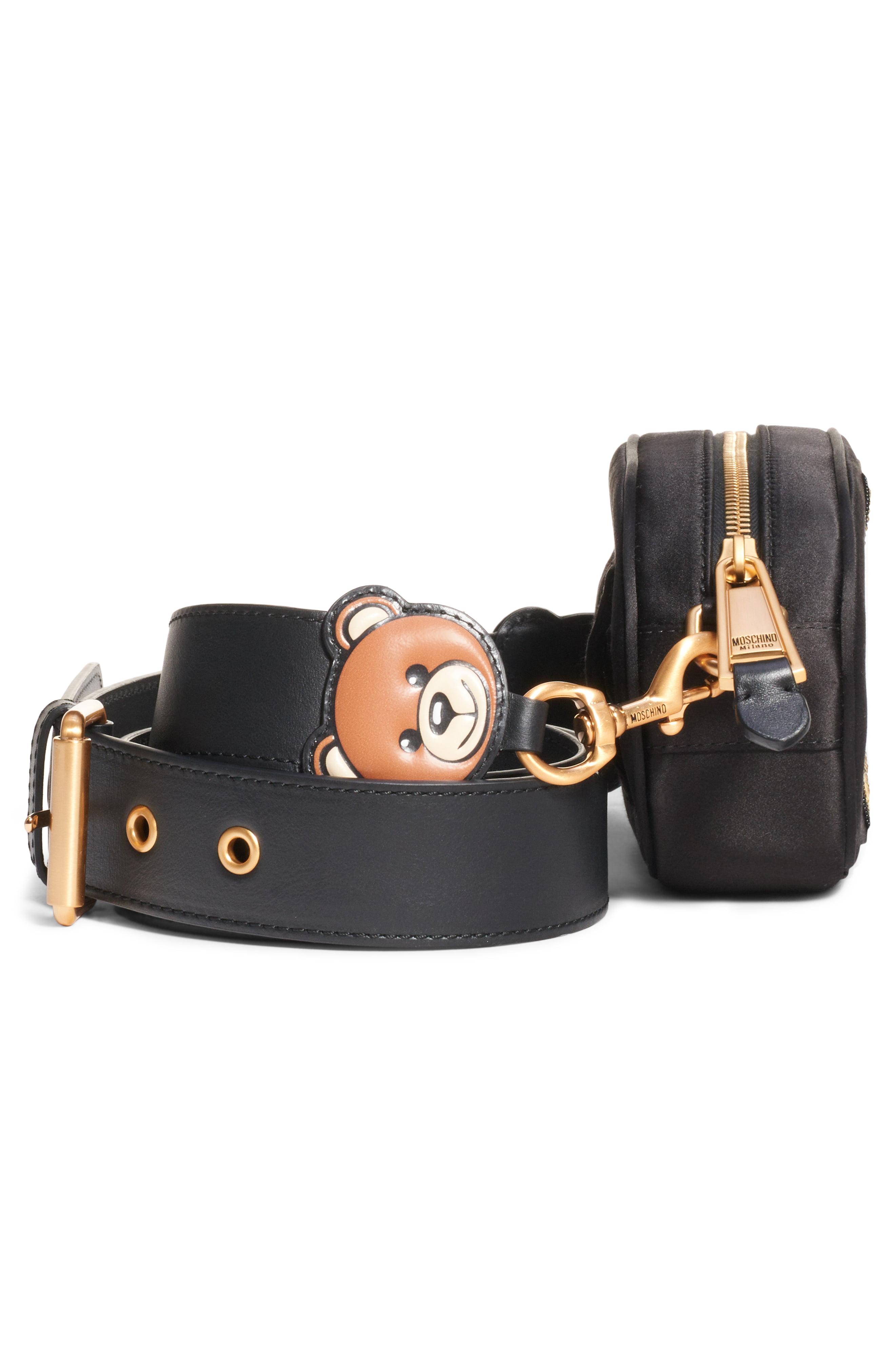 Moschino Teddy Leather Handbag Strap in 