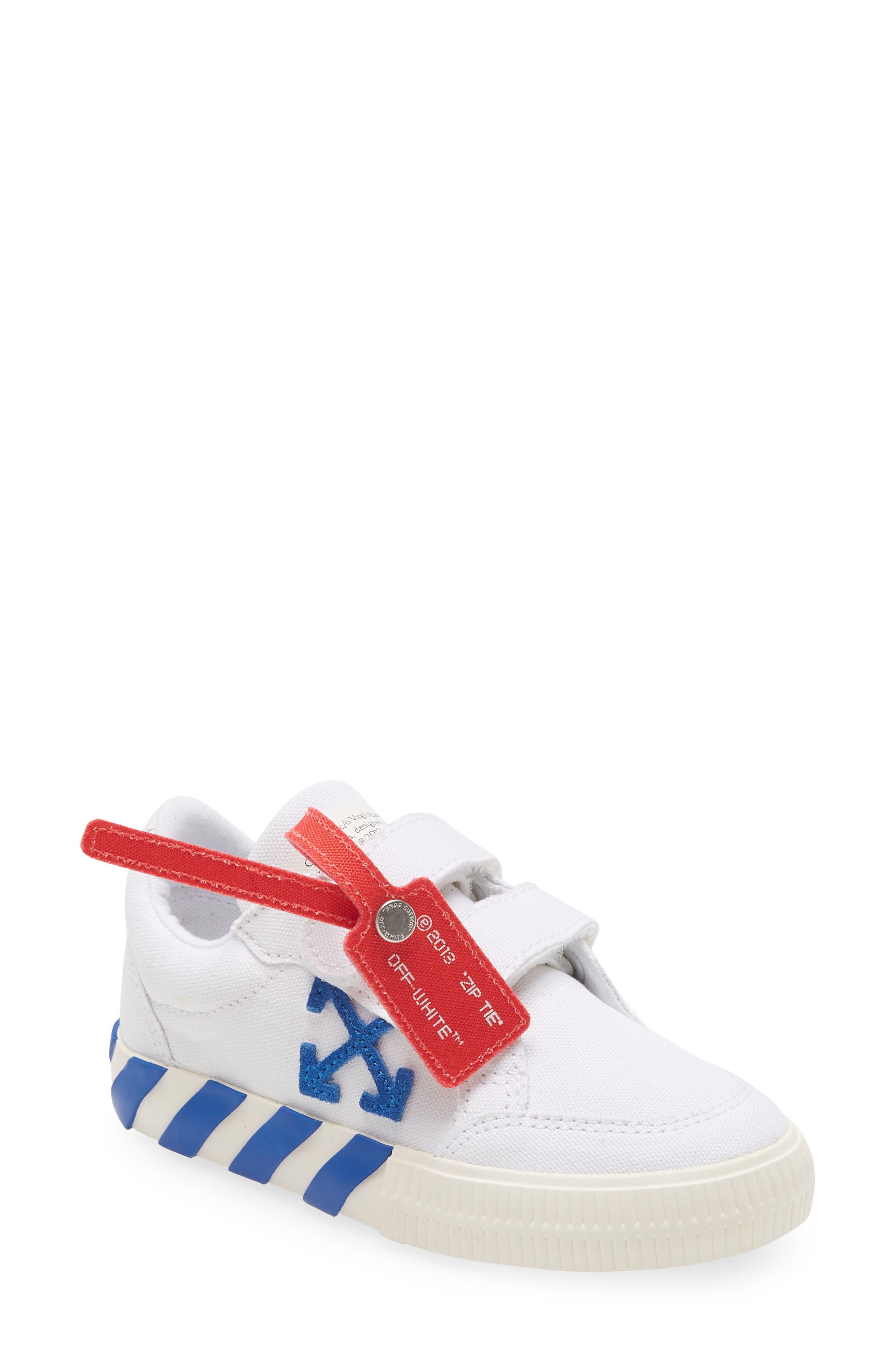 Off-White c/o Virgil Abloh Kids' Vulcanized Low Top Sneaker in White | Lyst