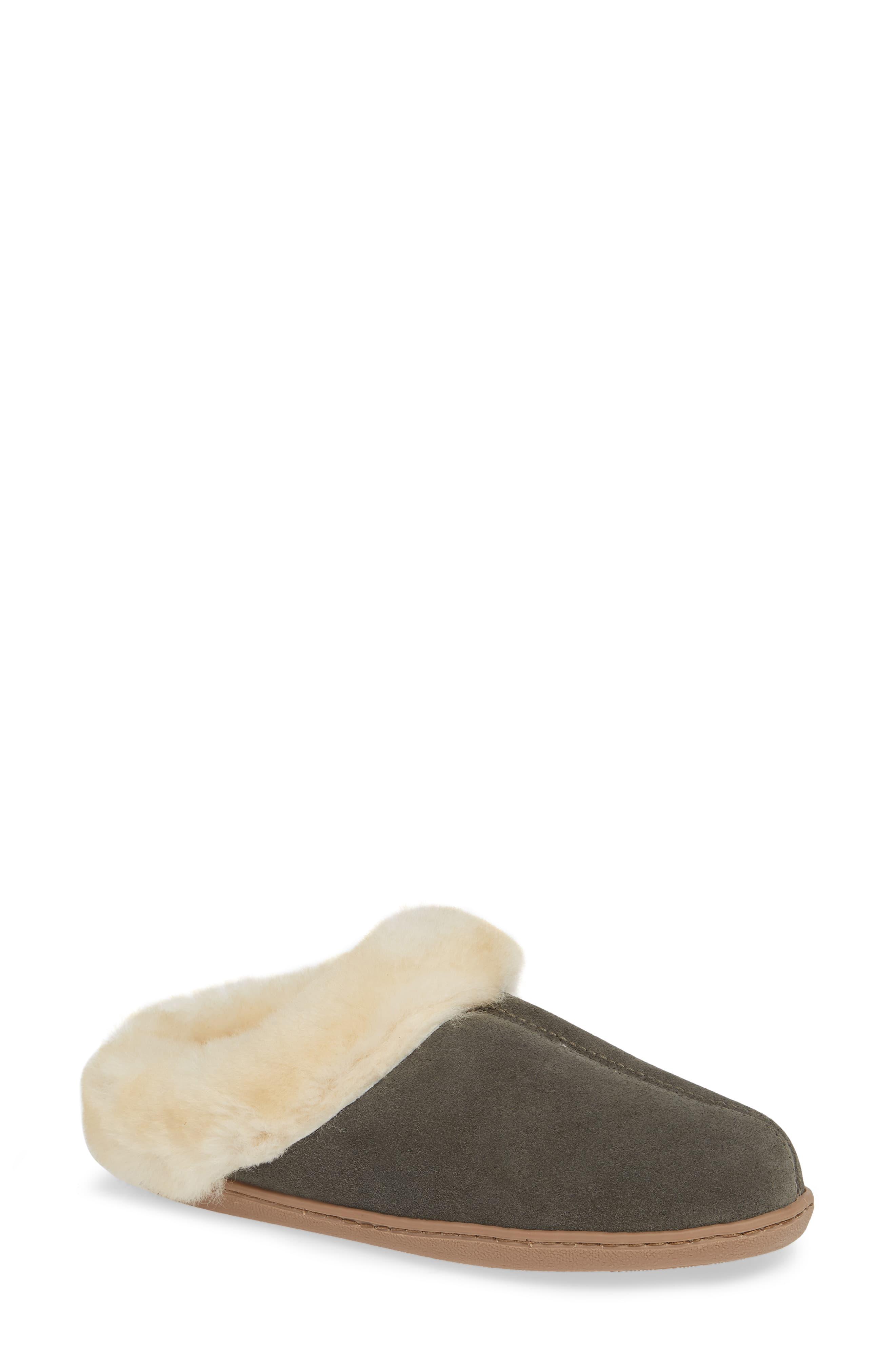 sheep skin mule slippers